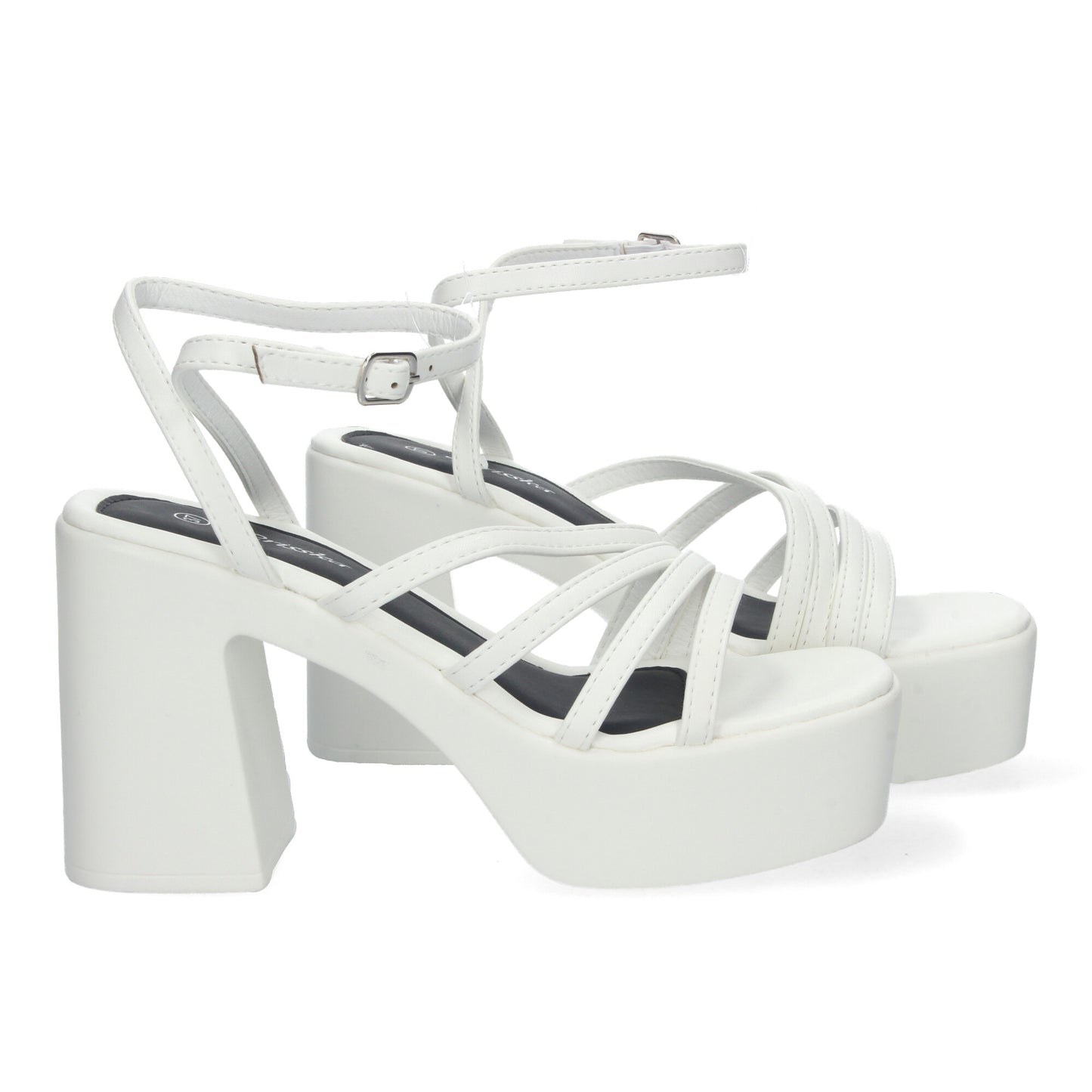Cyrena Tatiana – Sandalias Blancas con Plataforma para Mujer