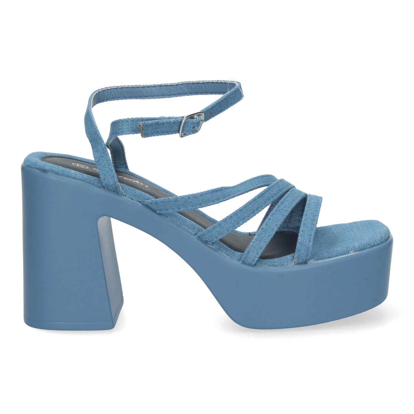 Cyrena Denim Chic – Sandalias Jeans con Plataforma para Mujer