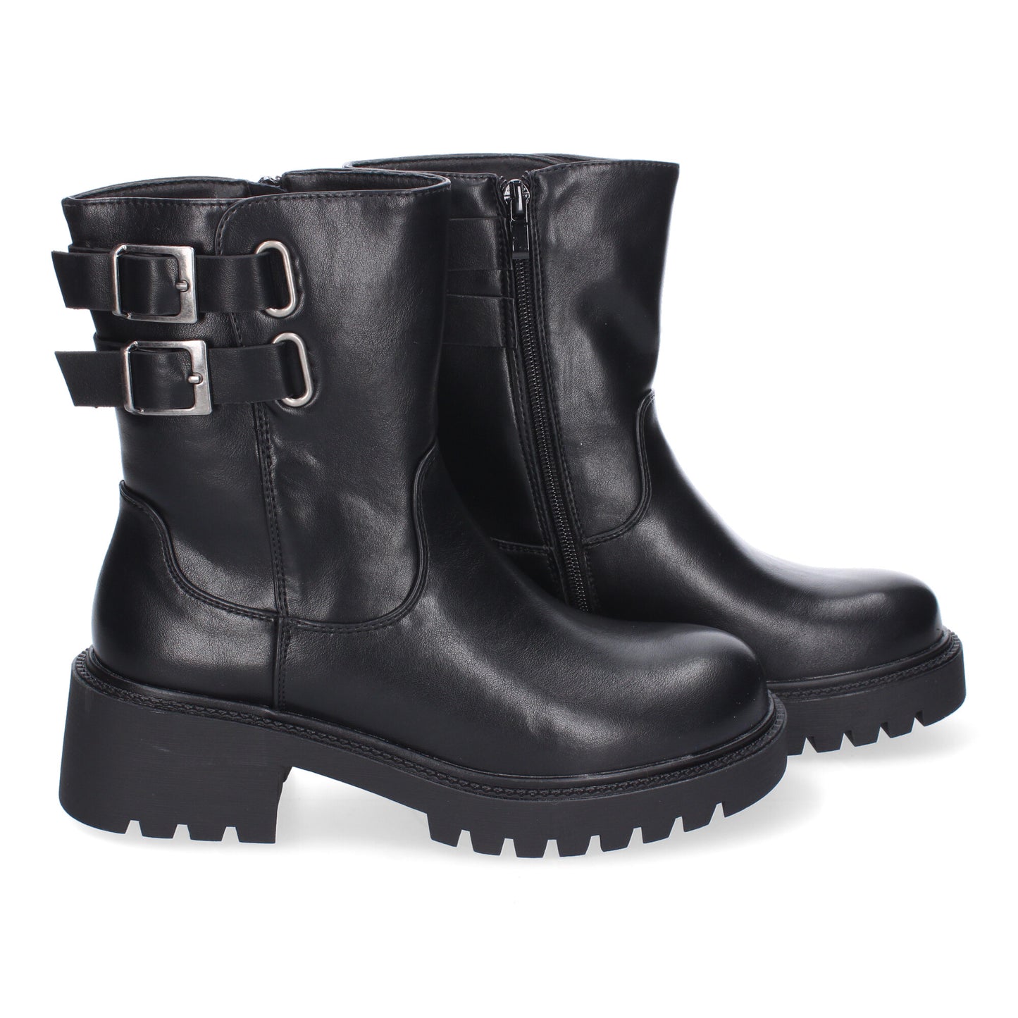 Botin negro con hebillas ISIDORA
