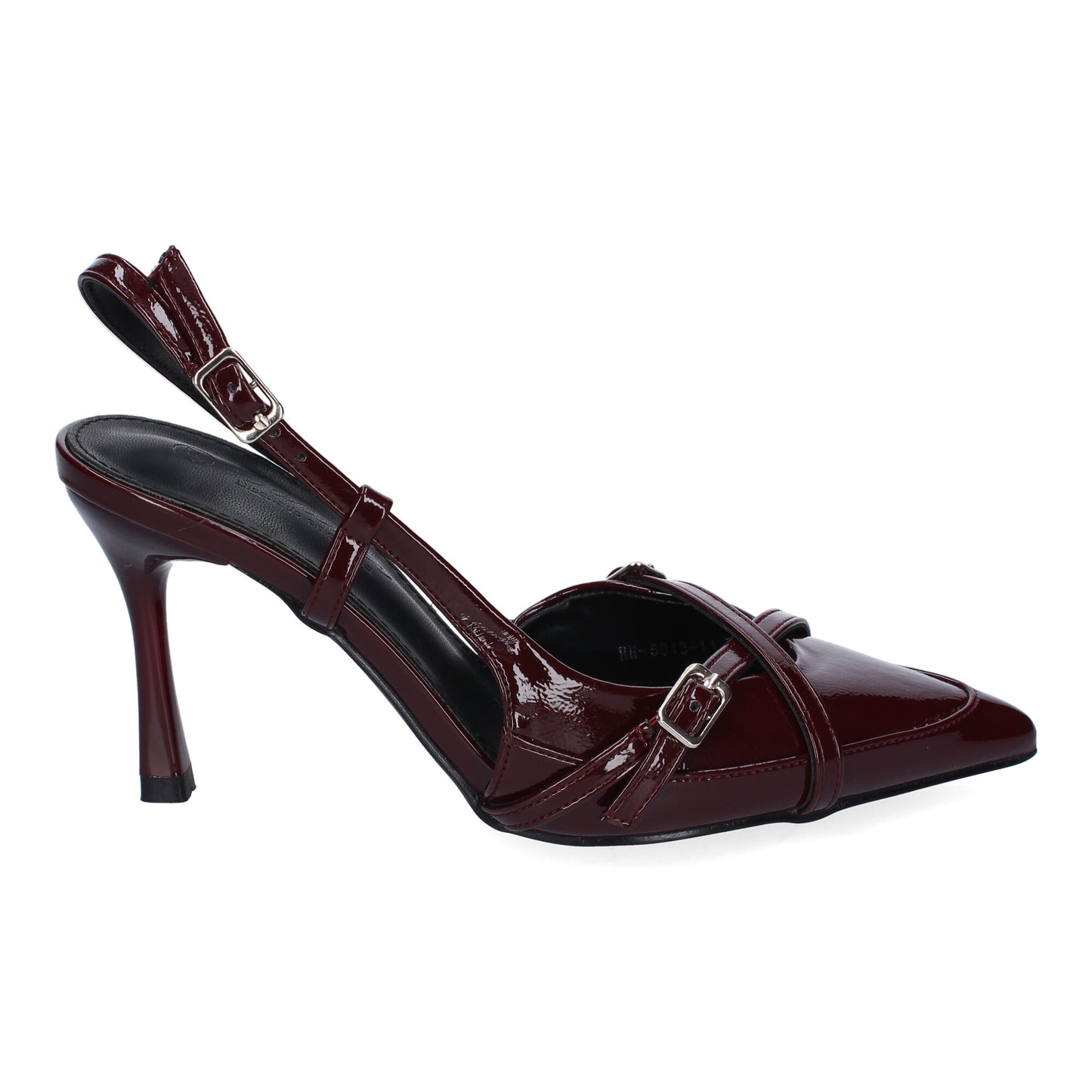 Cyrena Burgundy Elegance – Zapatos Burdeos de Tacón para Mujer Estilo Salón con Punta Fina y Tiras Cruzadas