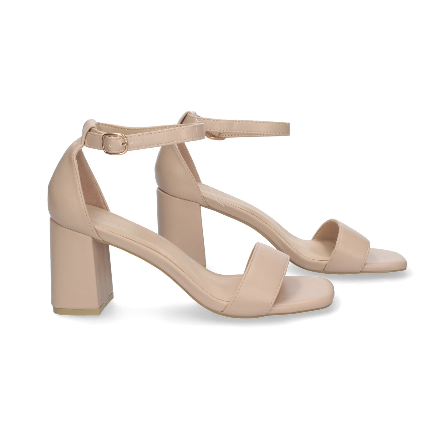 Cyrena Beige Grace – Sandalia Beige de Tacón con Pala Fina y Ankle Strap de Hebilla
