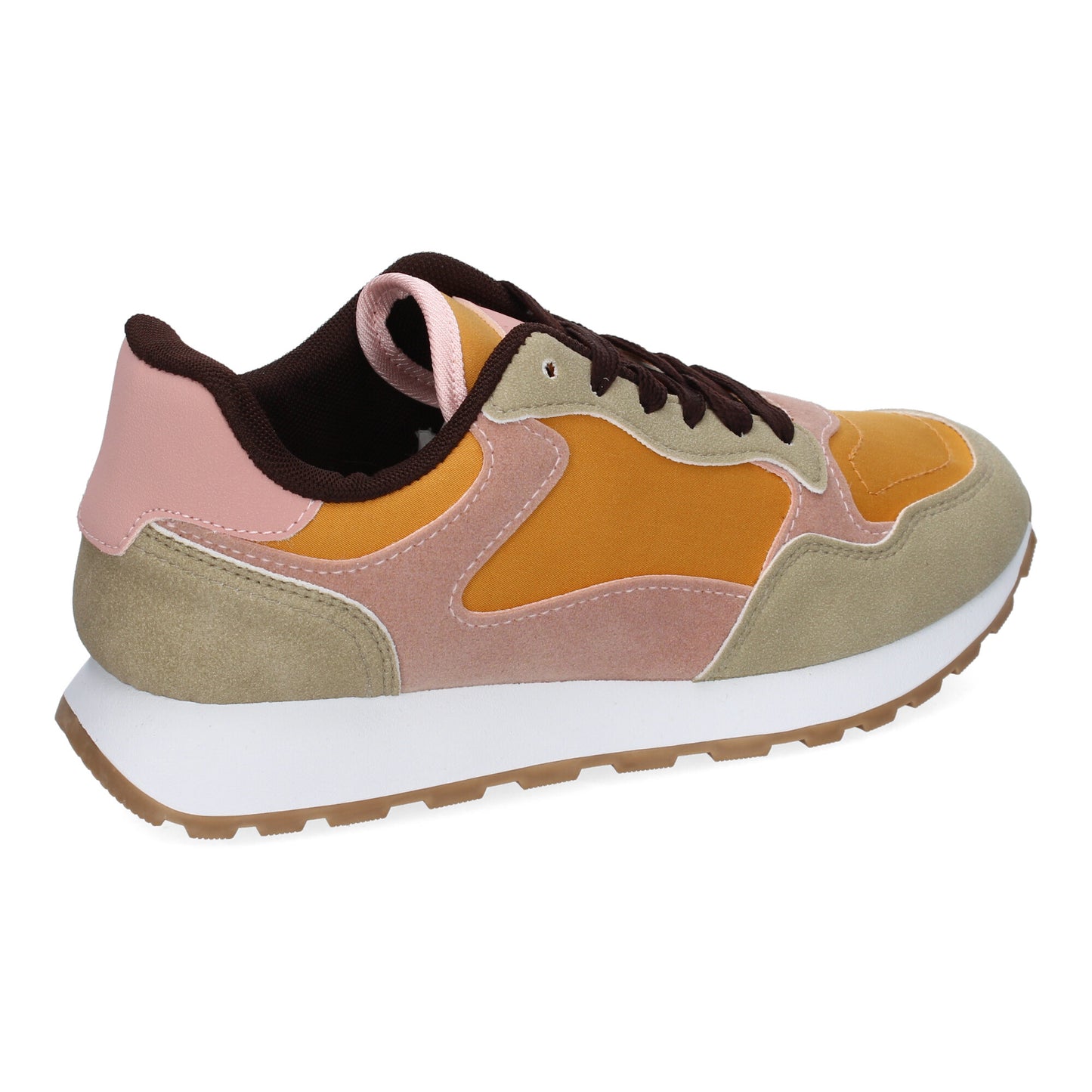 Cyrena Yellow Sport – Zapatillas Amarillas Deportivas Casual para Mujer, Diseño Moderno con Detalles Únicos y Cierre de Cordoneras | Perfectas para el Día a Día
