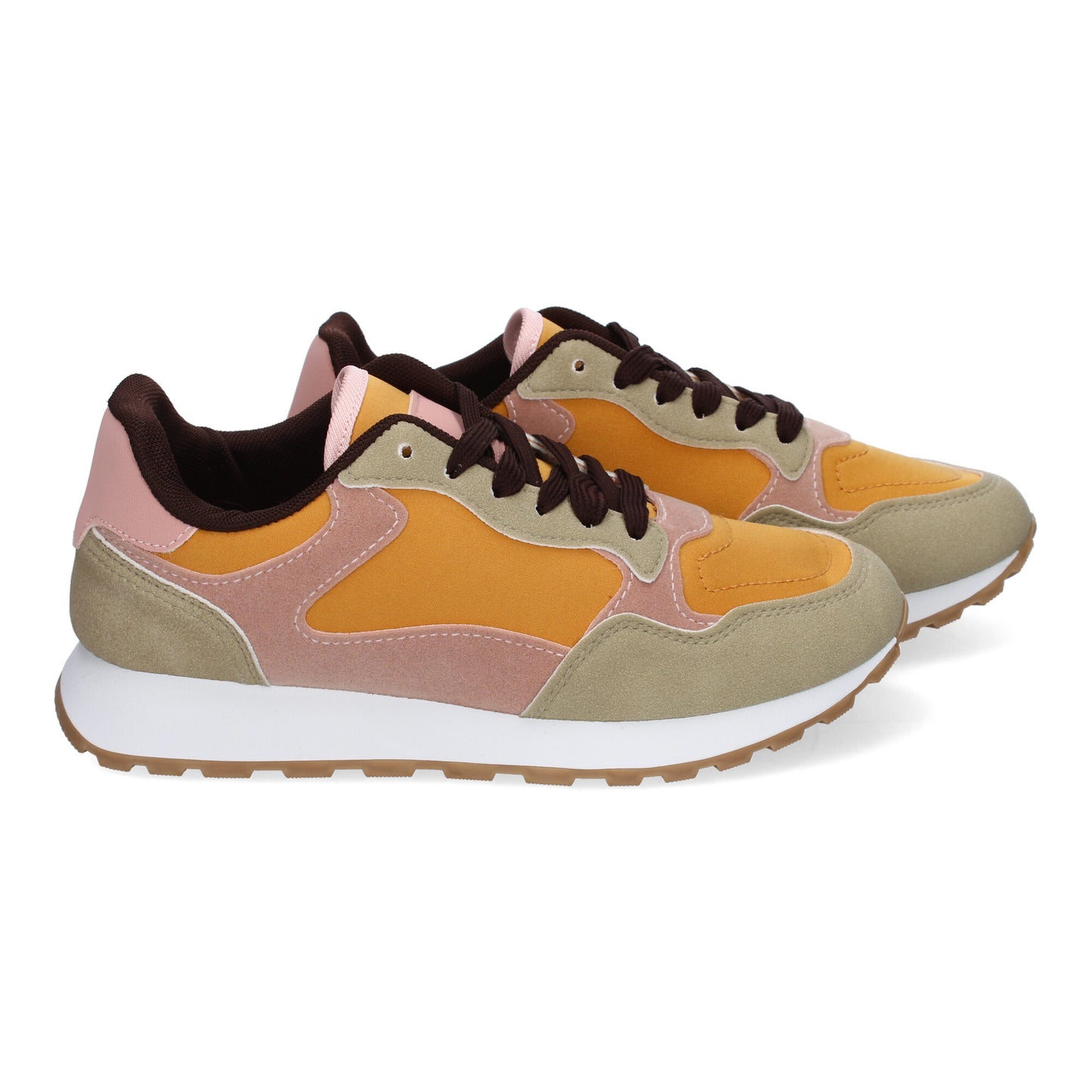 Cyrena Yellow Sport – Zapatillas Amarillas Deportivas Casual para Mujer, Diseño Moderno con Detalles Únicos y Cierre de Cordoneras | Perfectas para el Día a Día