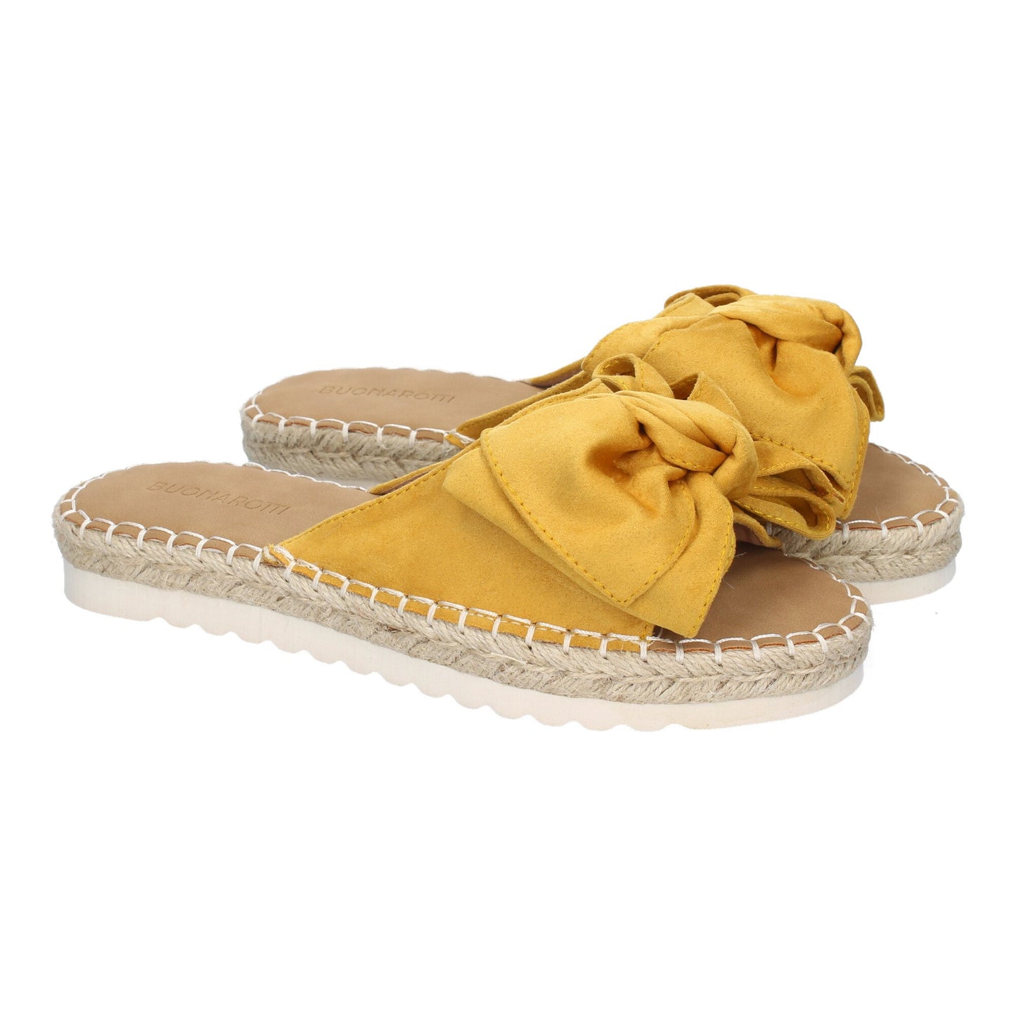 CyrenaStyle Amarilla Lazo – Sandalia Plana con Lazo en la Pala para Mujer | Primavera-Verano