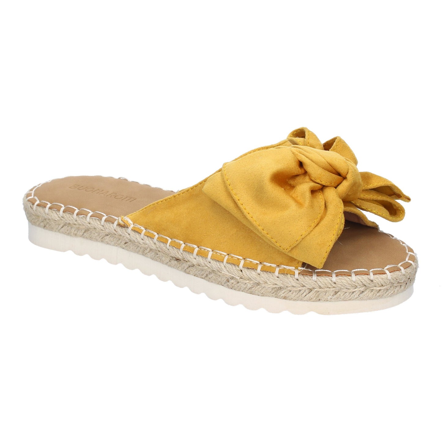 CyrenaStyle Amarilla Lazo – Sandalia Plana con Lazo en la Pala para Mujer | Primavera-Verano