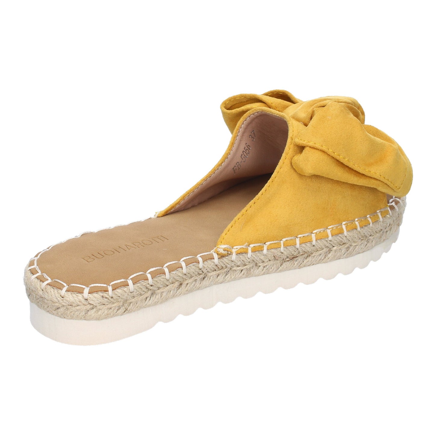 CyrenaStyle Amarilla Lazo – Sandalia Plana con Lazo en la Pala para Mujer | Primavera-Verano