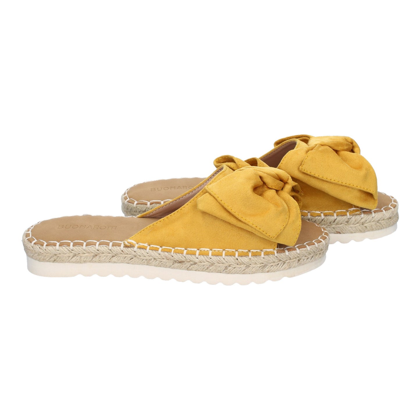 CyrenaStyle Amarilla Lazo – Sandalia Plana con Lazo en la Pala para Mujer | Primavera-Verano