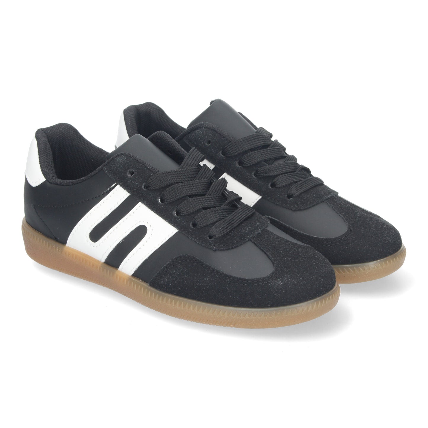 Cyrena Black Casual – Zapatillas Negras Casual para Mujer, Diseño Elegante, Suela Resistente y Cordones Ajustables | Comodidad Asegurada para el Día a Día