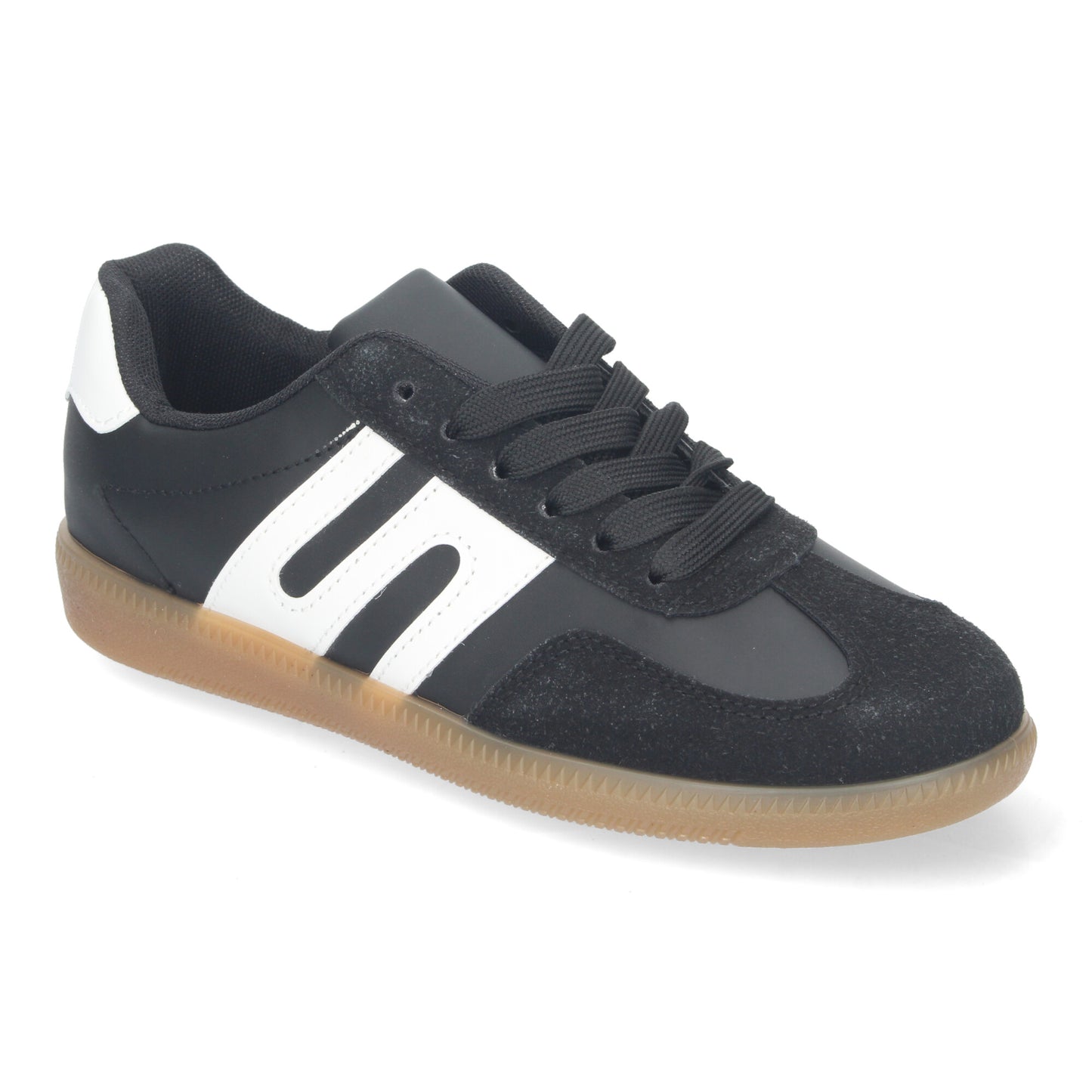 Cyrena Black Casual – Zapatillas Negras Casual para Mujer, Diseño Elegante, Suela Resistente y Cordones Ajustables | Comodidad Asegurada para el Día a Día