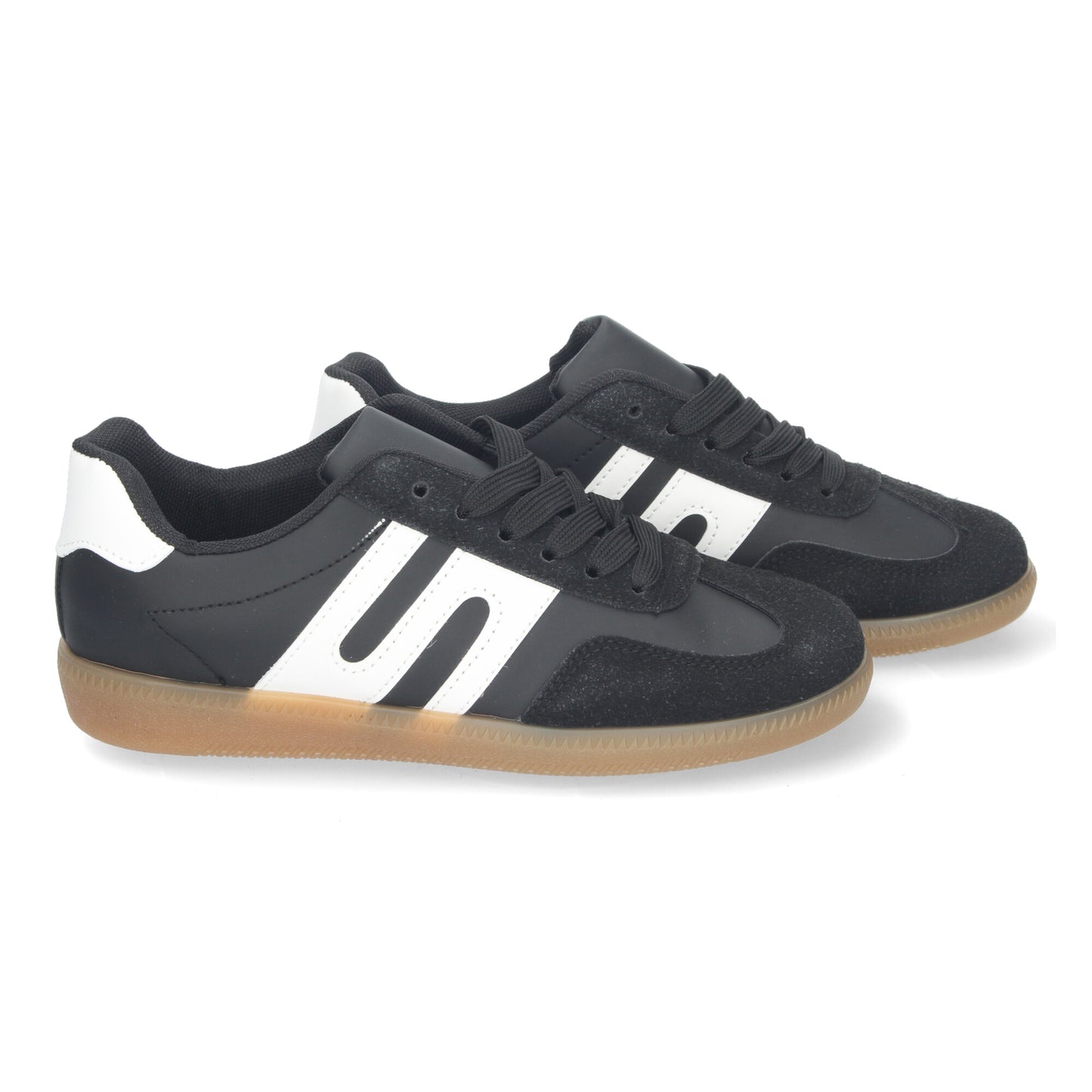Cyrena Black Casual – Zapatillas Negras Casual para Mujer, Diseño Elegante, Suela Resistente y Cordones Ajustables | Comodidad Asegurada para el Día a Día