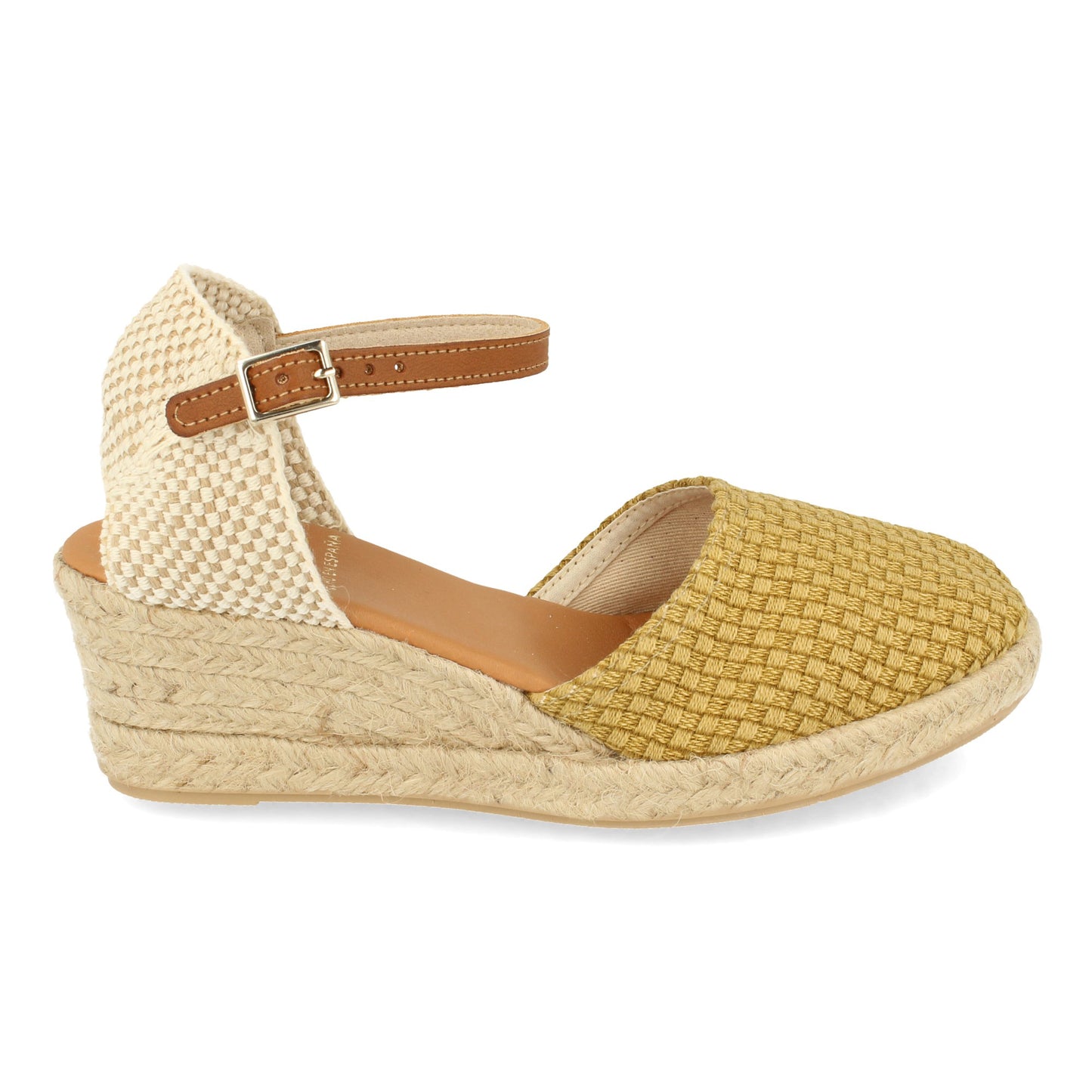 CyrenaSunLemon – Alpargata Amarilla de Cuña para Mujer | Estilo Valenciana con Yute y Pala Textil | Hecha en España para Bodas y Eventos