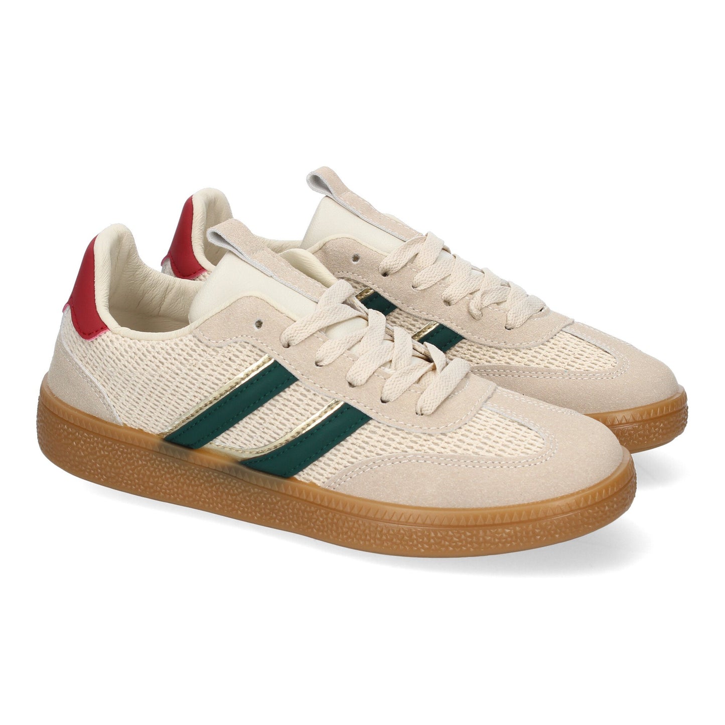Cyrena Red Sport – Zapatillas Rojas Deportivas Casuales para Mujer, Cómodas y Versátiles, Ideales para el Día a Día y Cualquier Ocasión