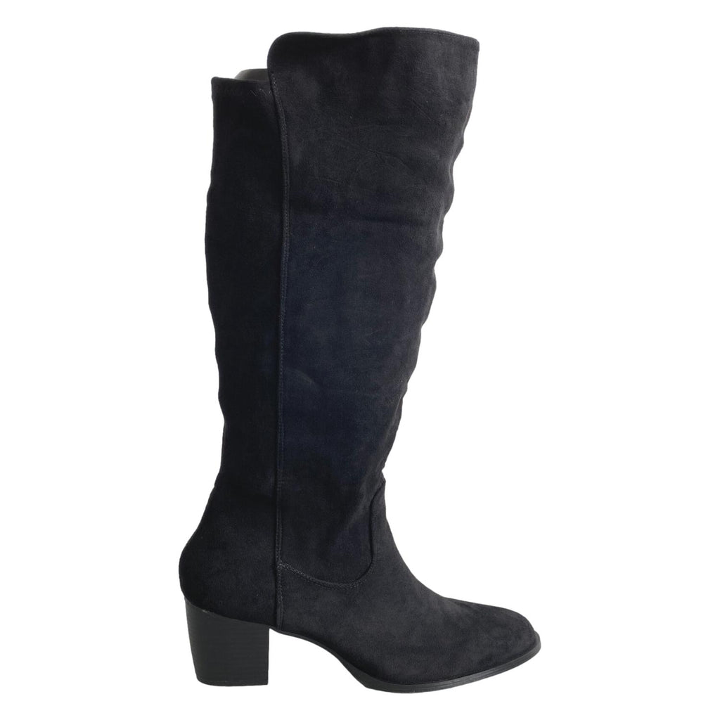 Bota de Tacón para Mujer Cómoda con Punta Redonda y Cremallera