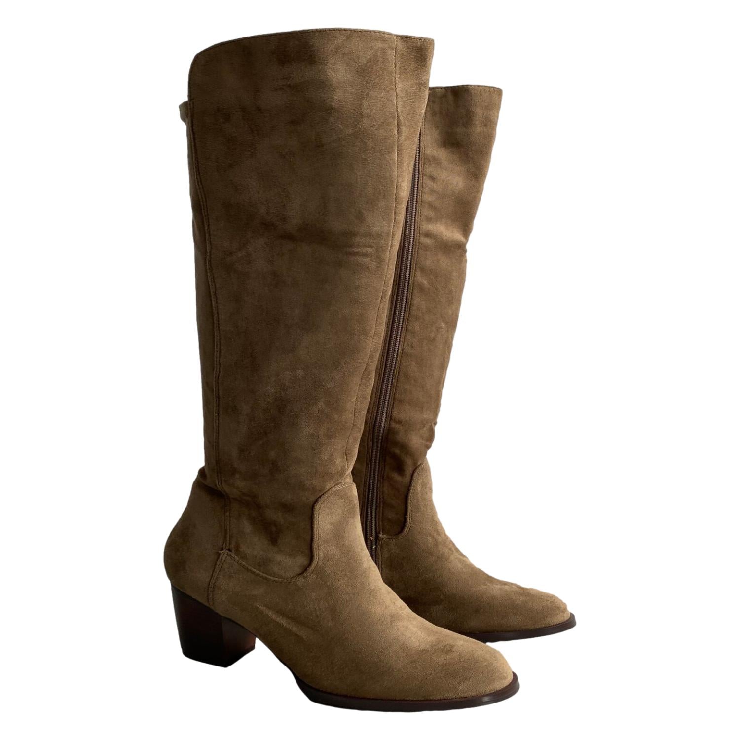 Bota de Tacón para Mujer Cómoda con Punta Redonda