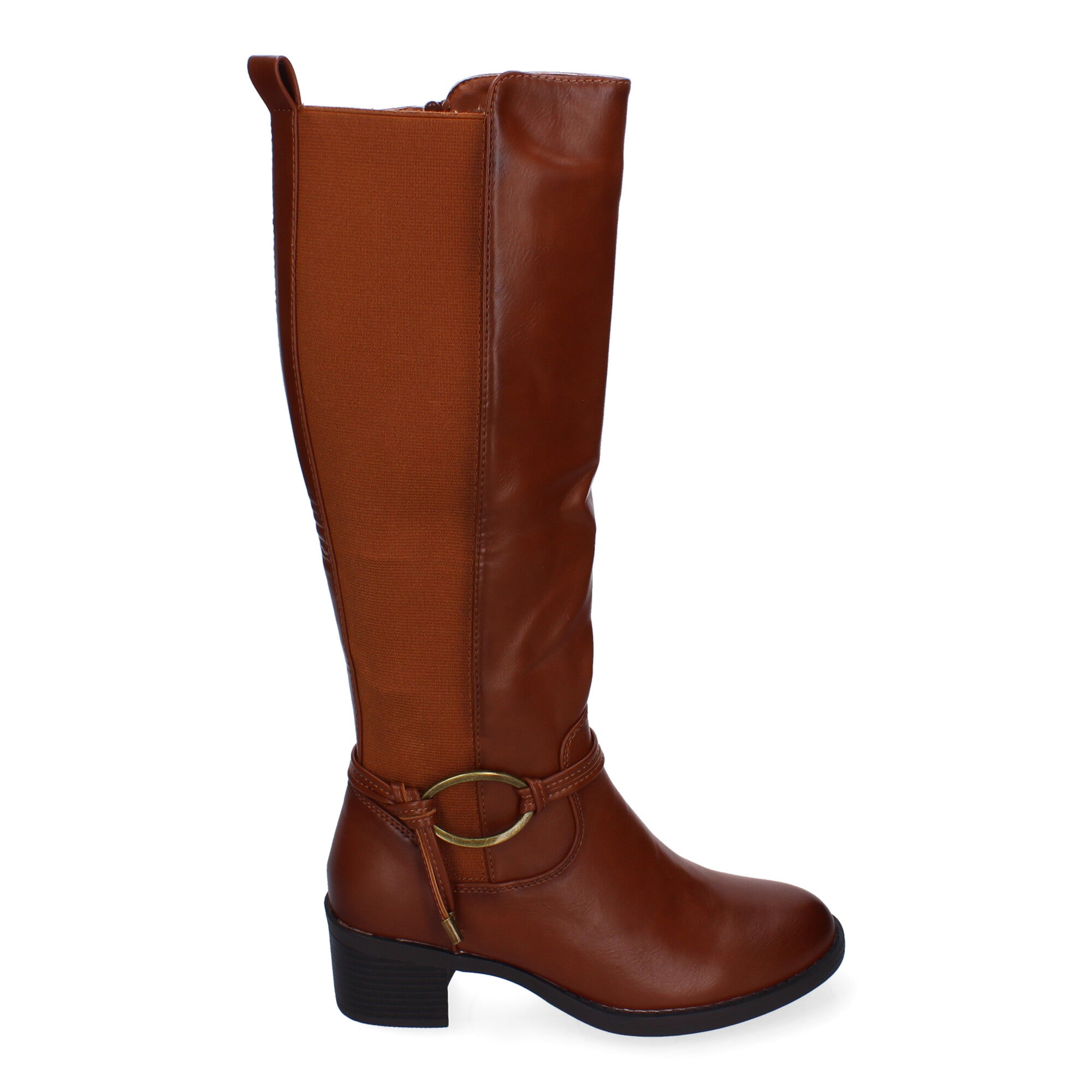 Botas de Tacón para Mujer Cómodas y Elegantes con Hebilla y Cremallera Lateral