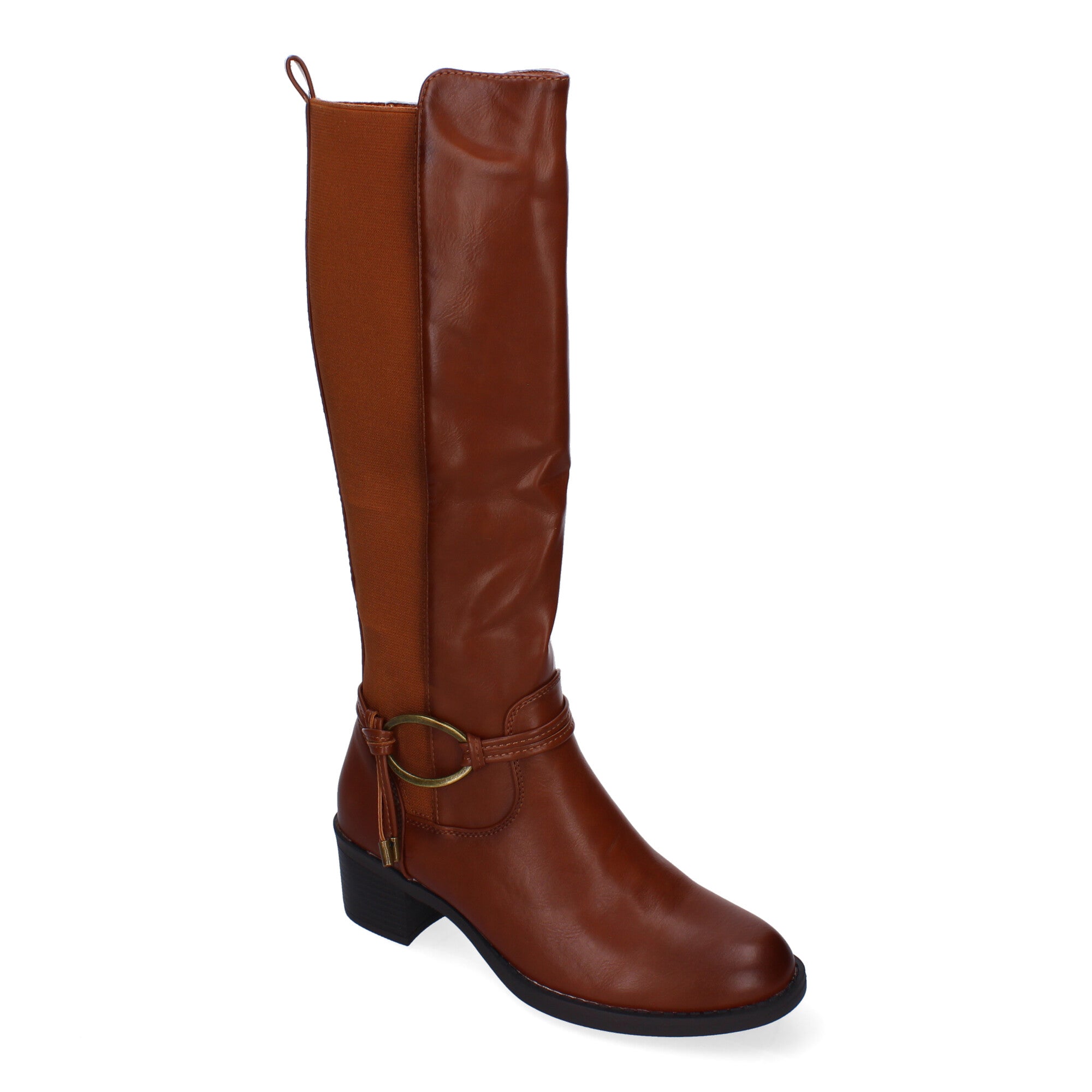 Botas de Tacón para Mujer Cómodas y Elegantes con Hebilla y Cremallera Lateral