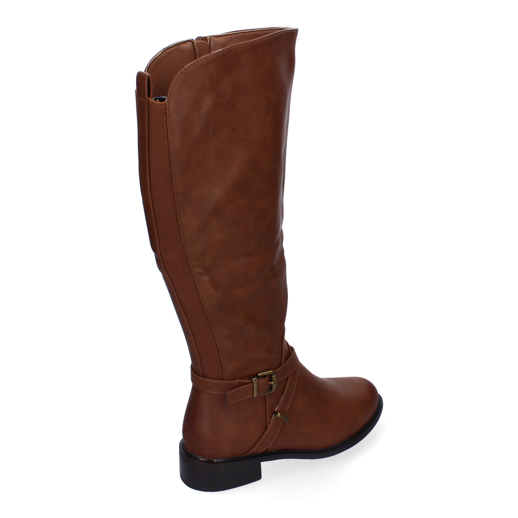 Botas de Tacón para Mujer Cómodas y Elegantes con Hebilla y Cremallera Lateral