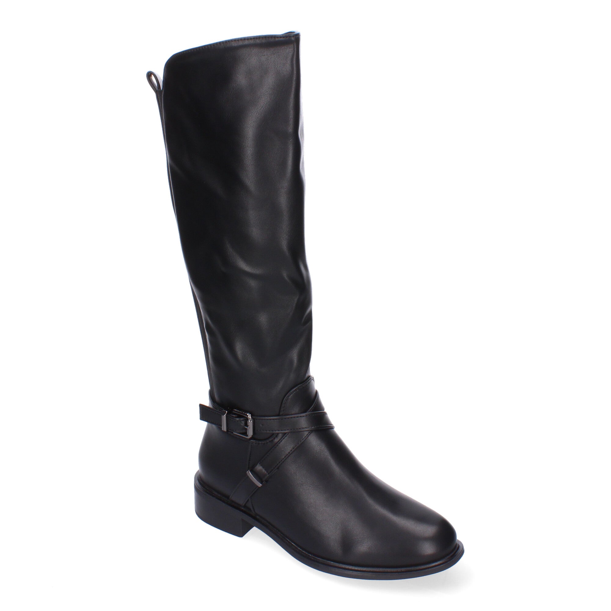Botas de Tacón para Mujer Cómodas y Elegantes con Hebilla y Cremallera Lateral