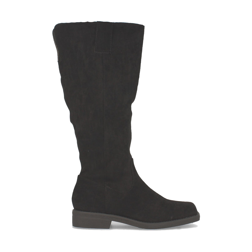 Bota Plana para Mujer Cómoda Estilo Casual con Estampado Liso y Cremallera