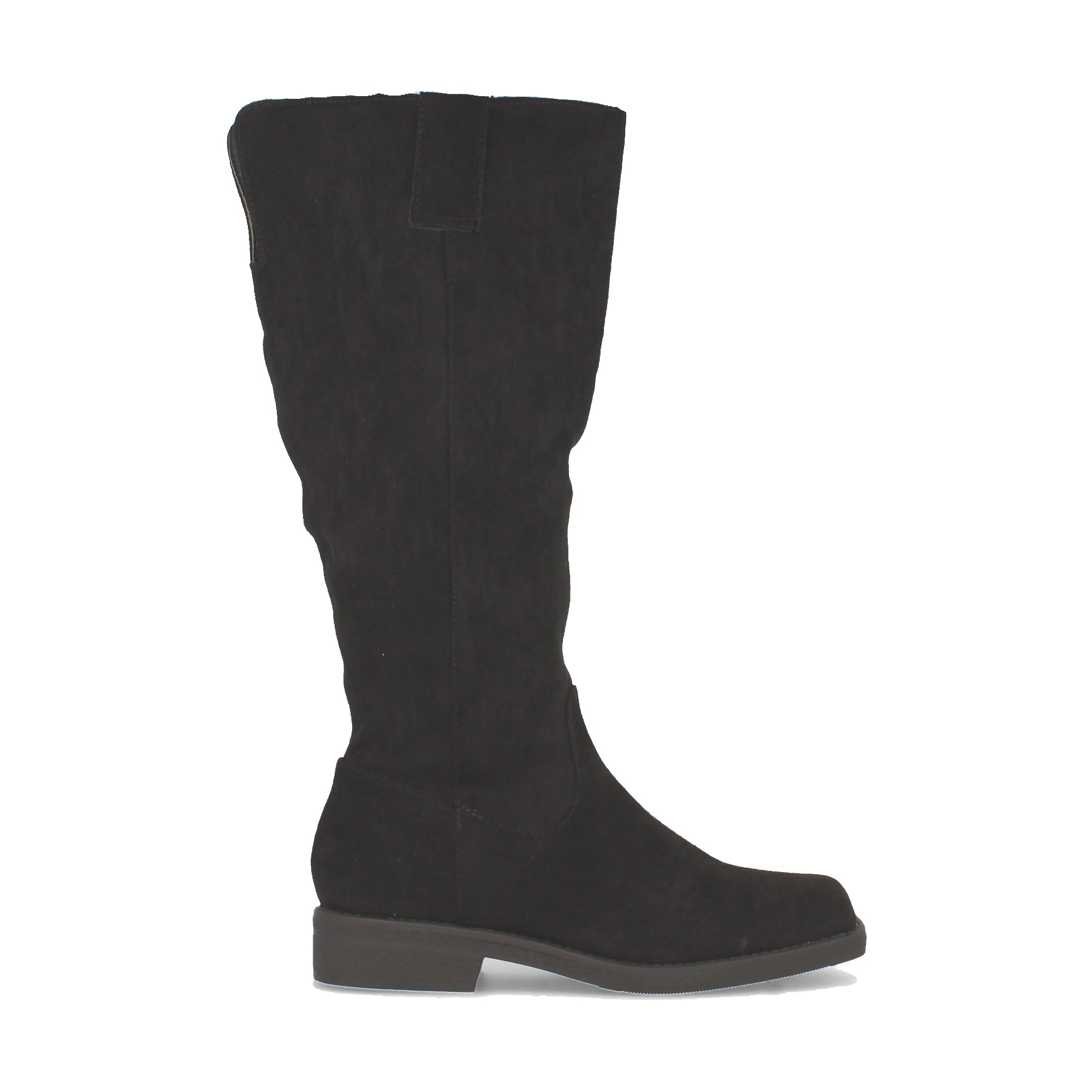Bota Plana para Mujer Cómoda Estilo Casual con Estampado Liso y Cremallera