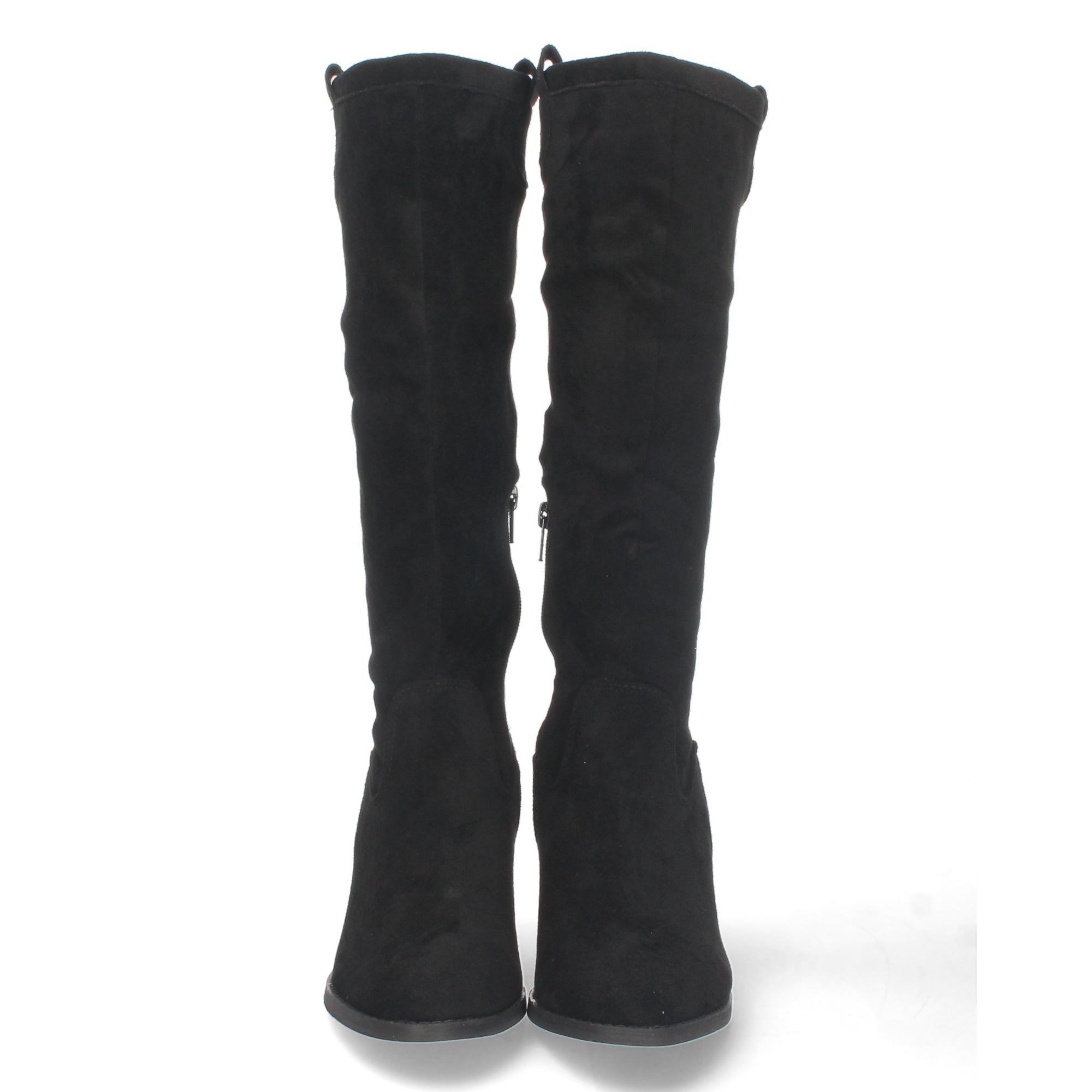 Bota de Tacón para Mujer Estilo Casual con Cremallera y Tira en la Caña