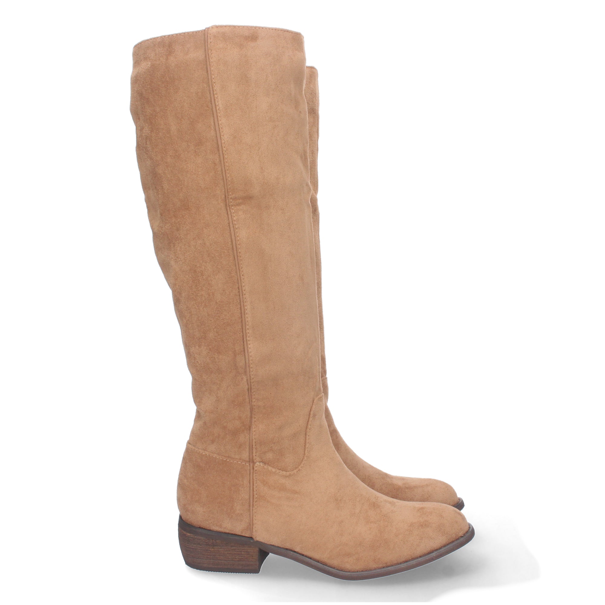 Bota de Tacón Bajo para Mujer Estampado Liso
