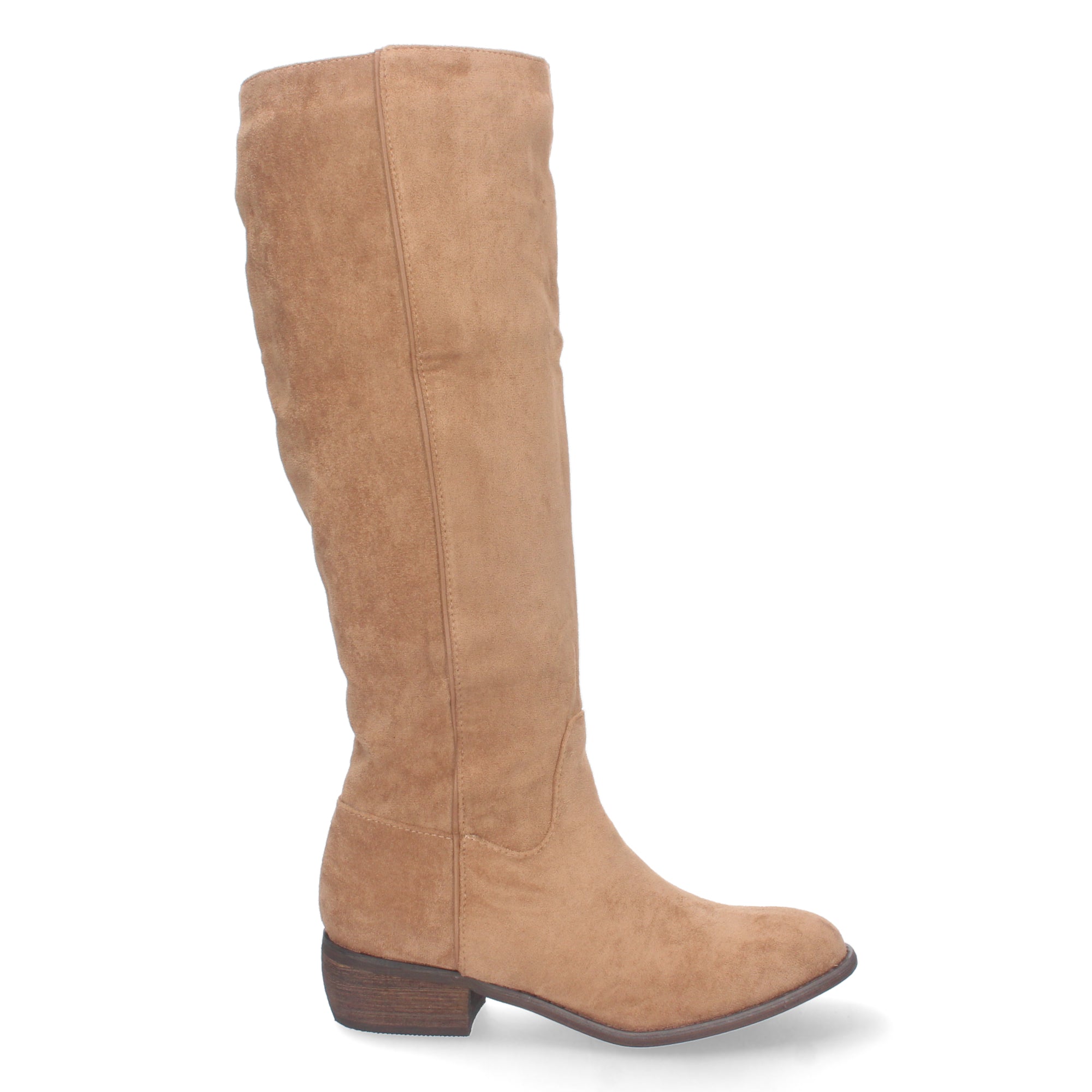 Bota de Tacón Bajo para Mujer Estampado Liso