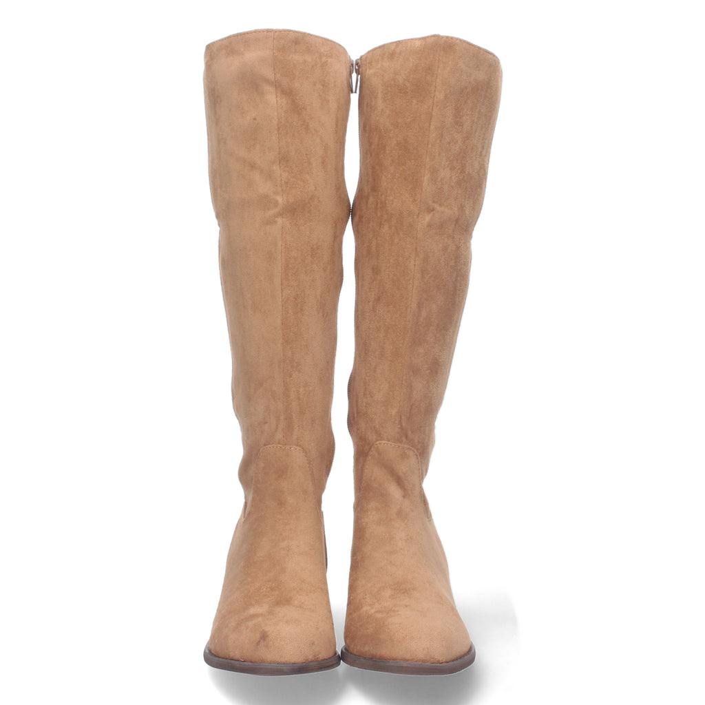 Bota de Tacón Bajo para Mujer Estampado Liso