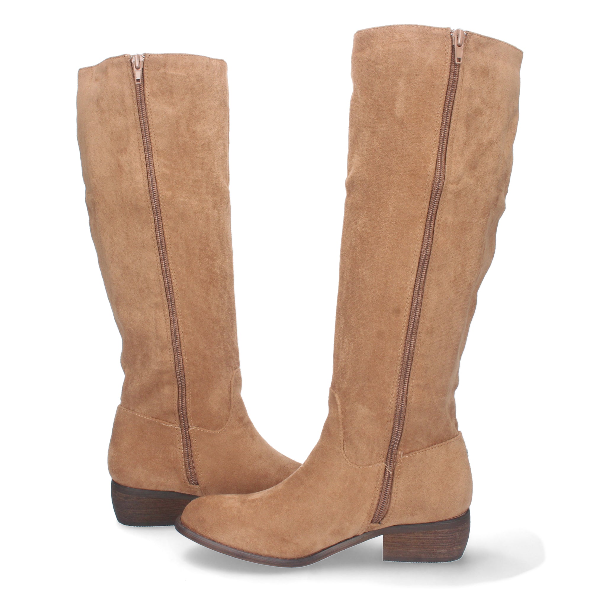 Bota de Tacón Bajo para Mujer Estampado Liso