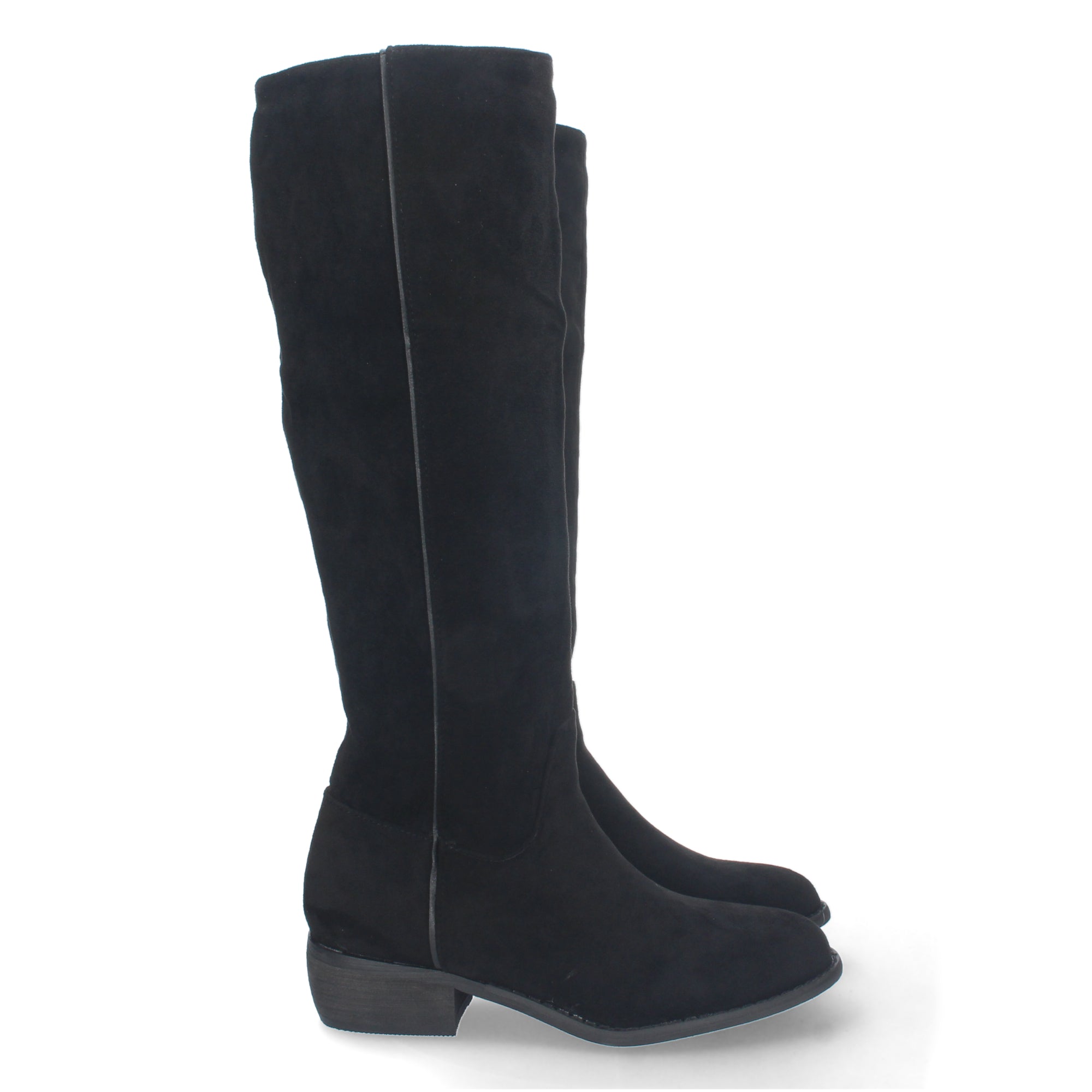 Bota de Tacón Bajo para Mujer Estampado Liso