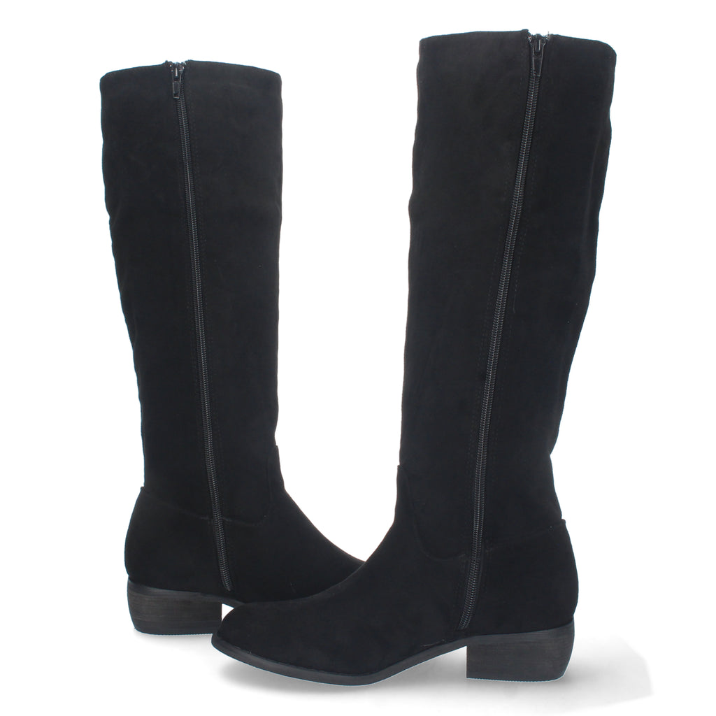 Bota de Tacón Bajo para Mujer Estampado Liso