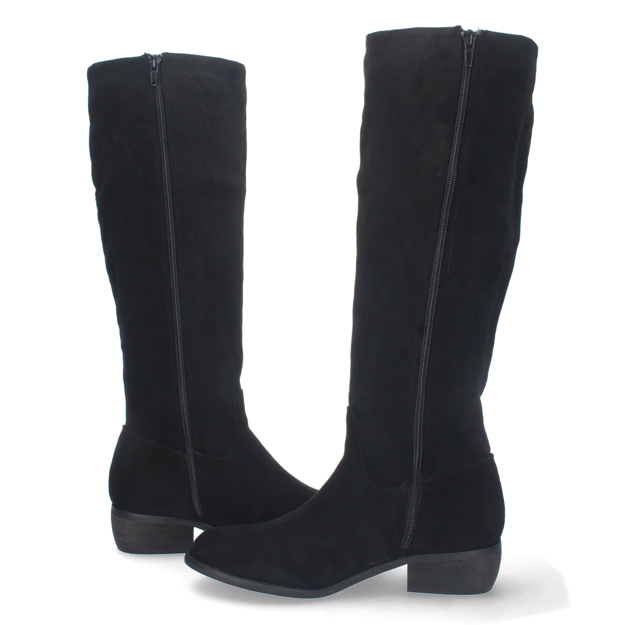 Bota de Tacón Bajo para Mujer Estampado Liso