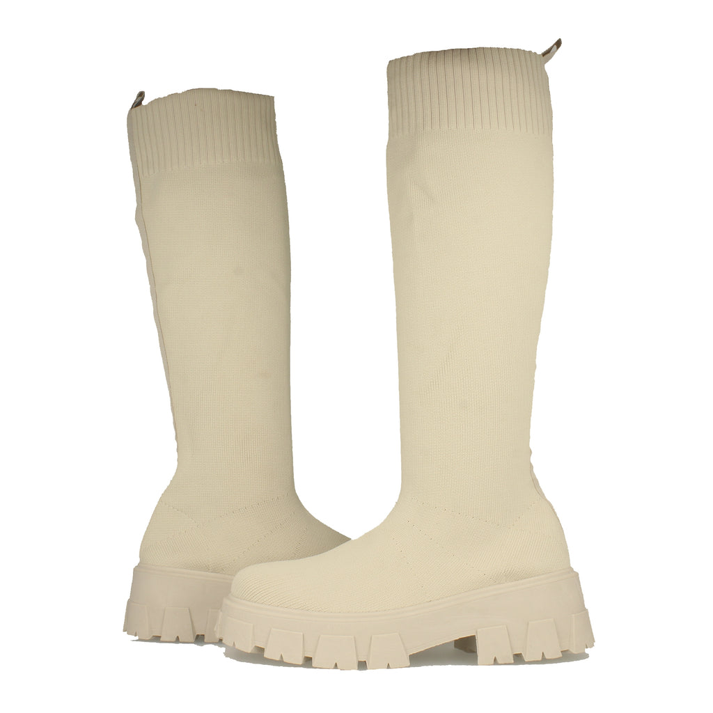 Bota de Plataforma para Mujer con Suela Dentada