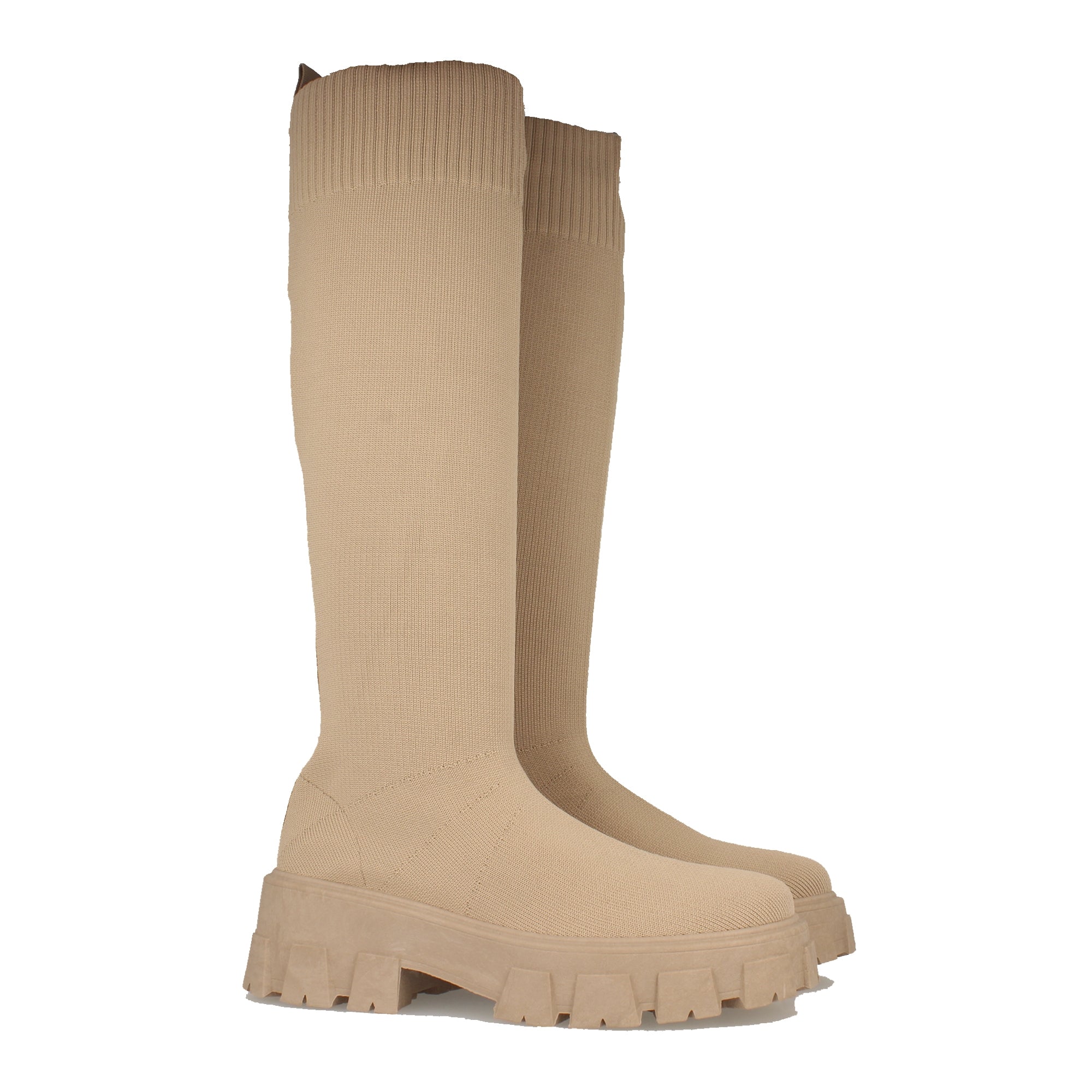 Bota de Plataforma para Mujer con Suela Dentada