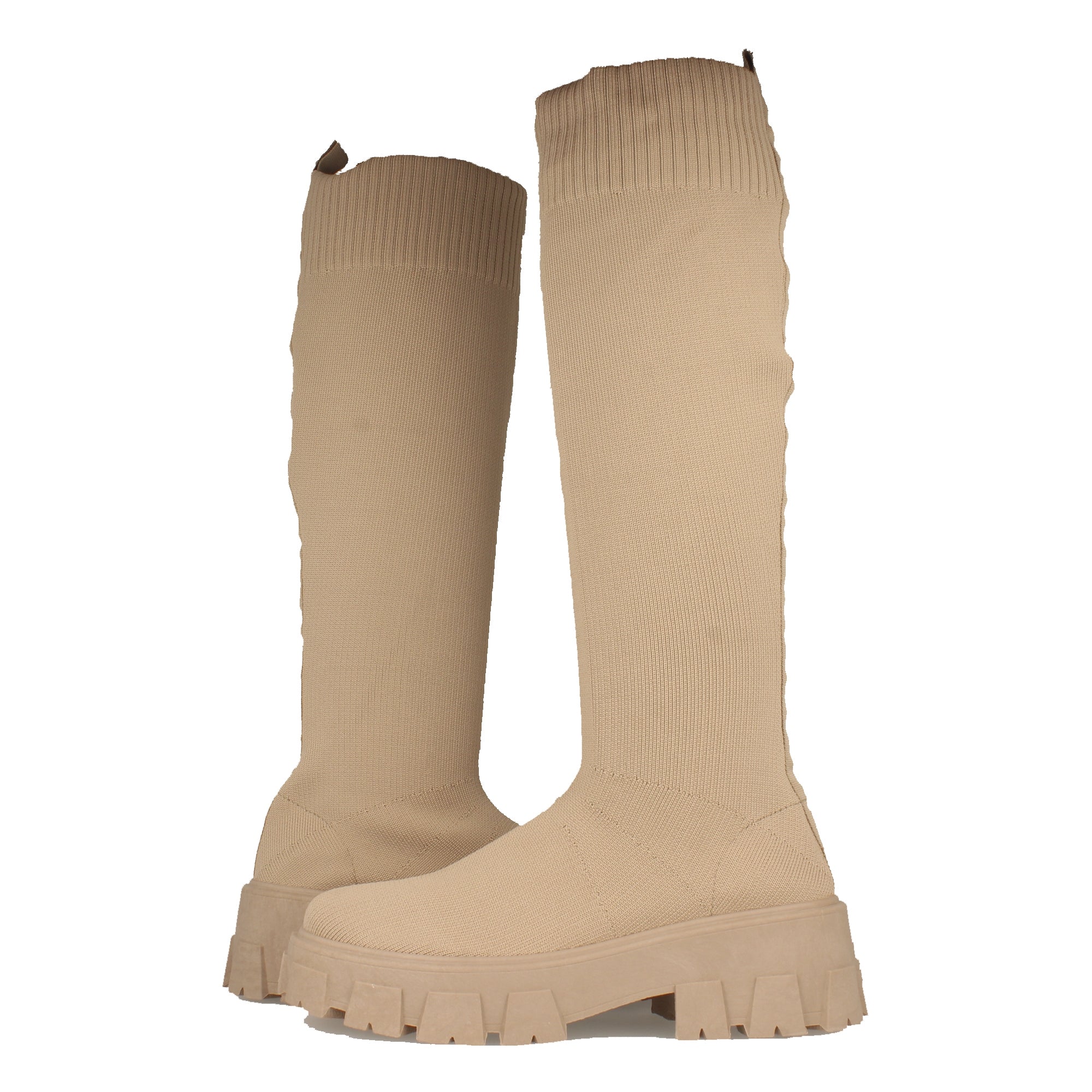 Bota de Plataforma para Mujer con Suela Dentada