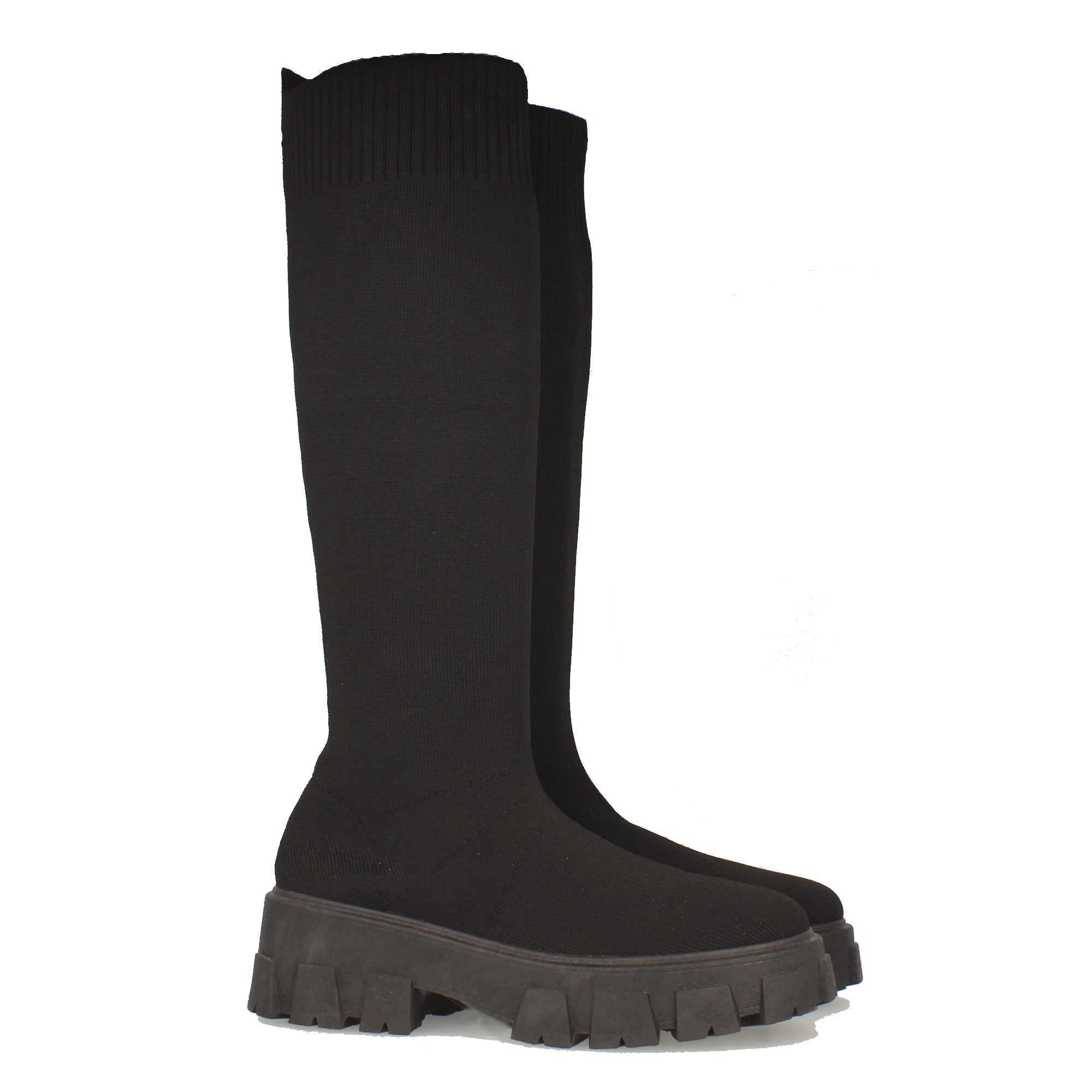 Bota de Plataforma para Mujer con Suela Dentada