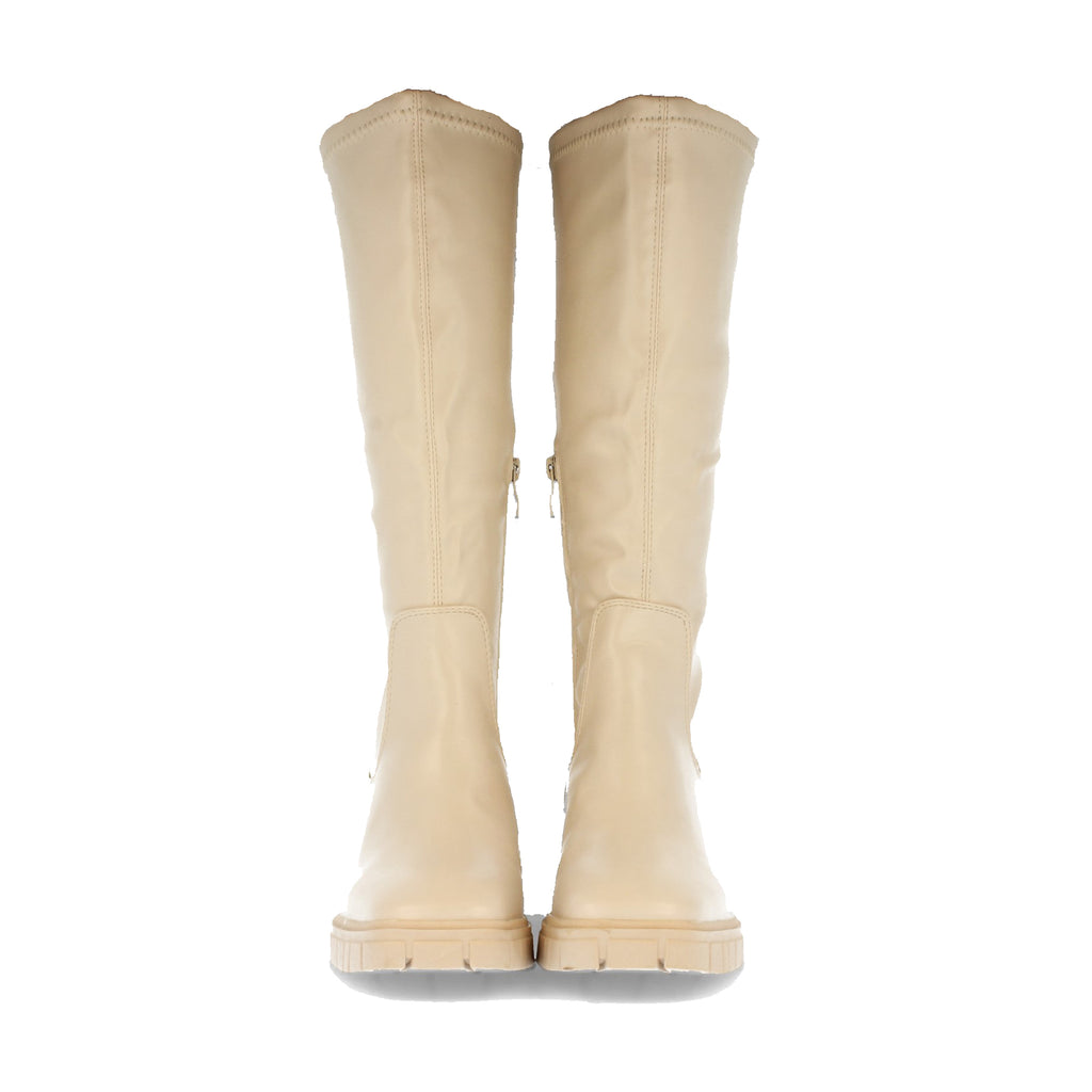 Bota de Tacón para Mujer con Estampado Liso