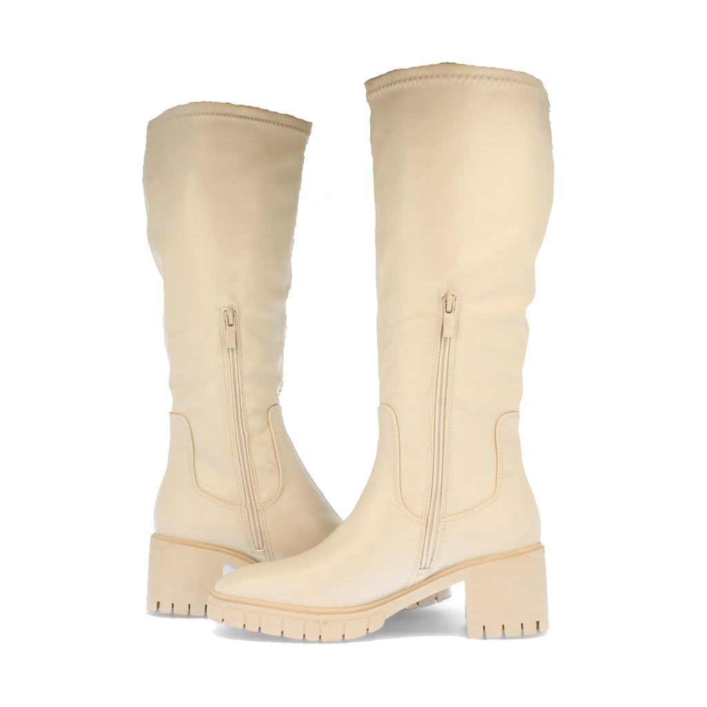 Bota de Tacón para Mujer con Estampado Liso