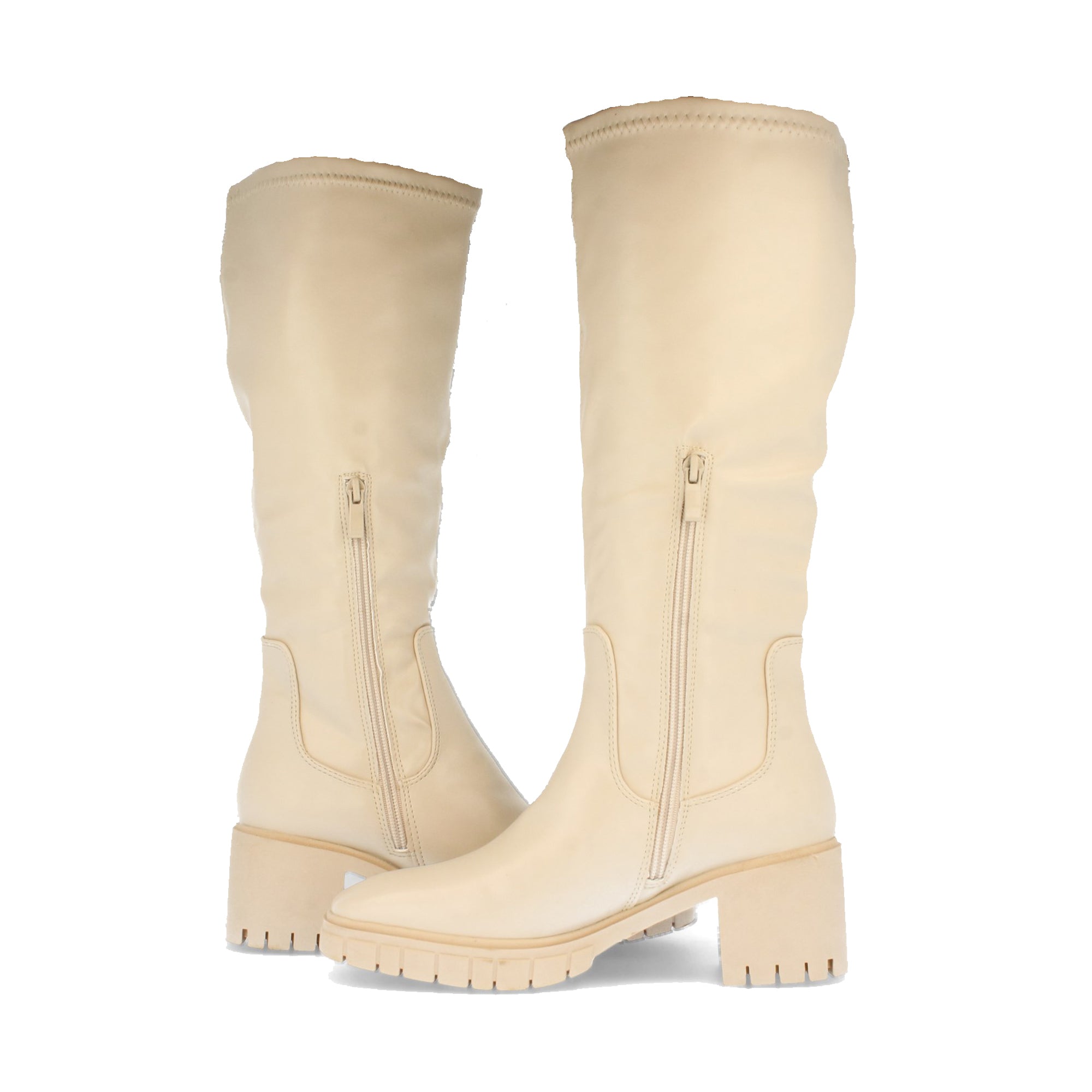 Bota de Tacón para Mujer con Estampado Liso