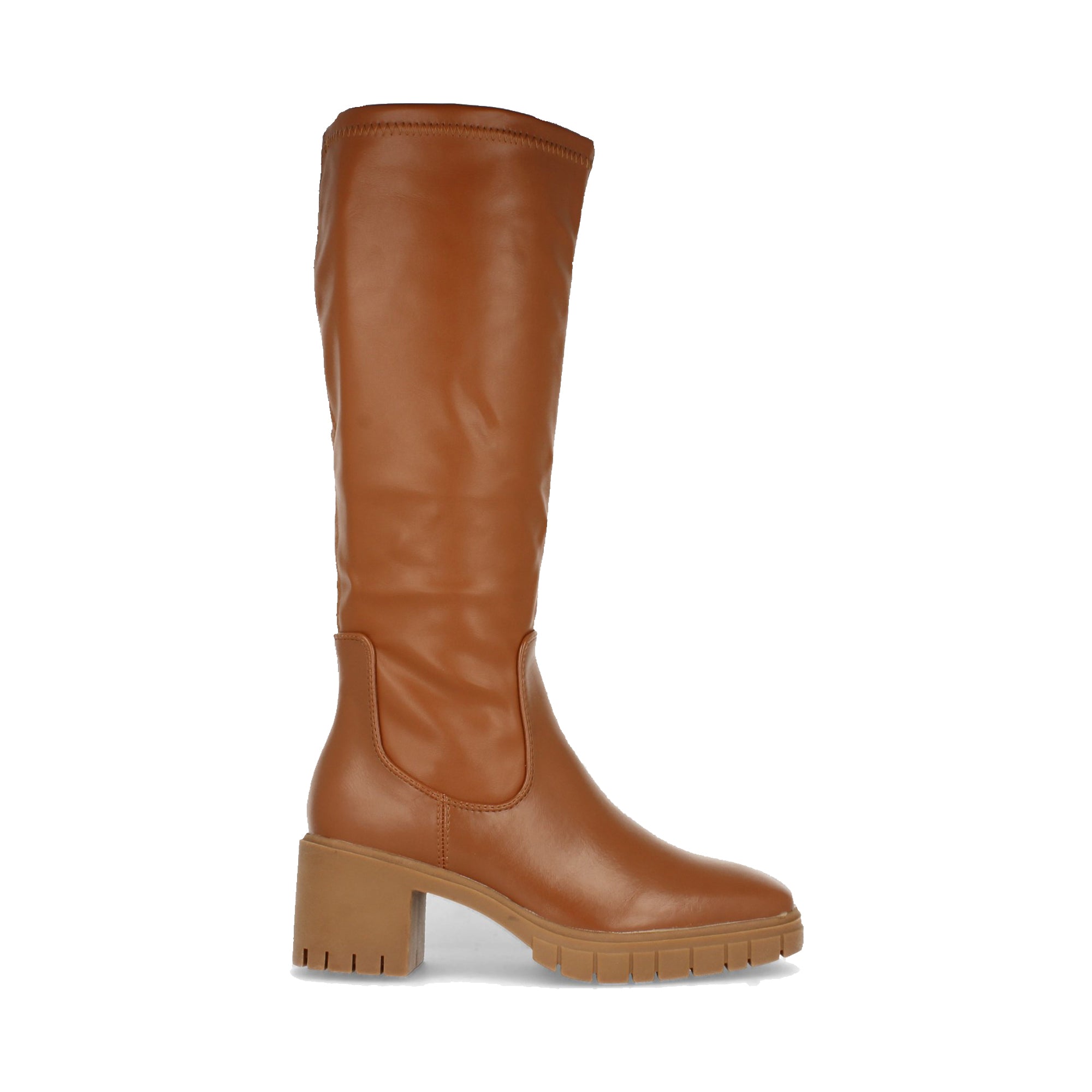 Bota de Tacón para Mujer con Estampado Liso