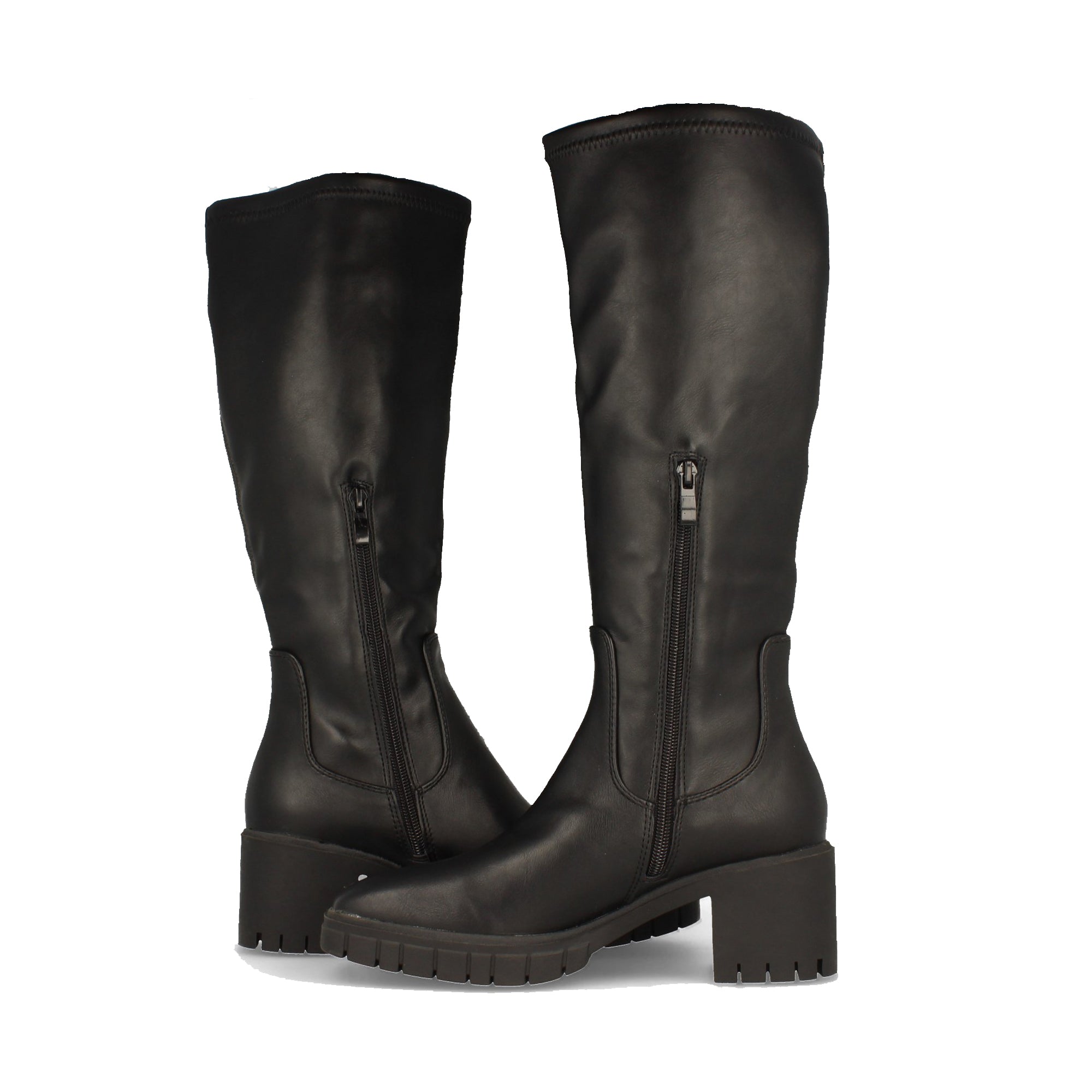 Bota de Tacón para Mujer con Estampado Liso