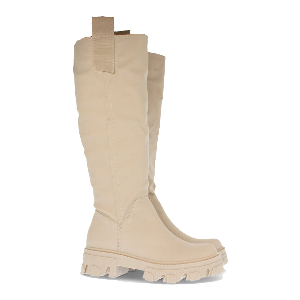 Bota de Plataforma para Mujer con Suela Dentada