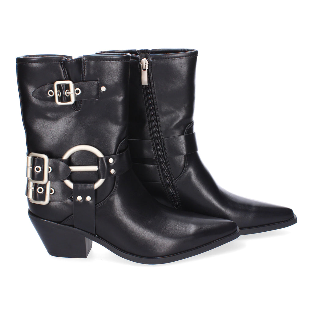 Botines  Moteros De Mujer