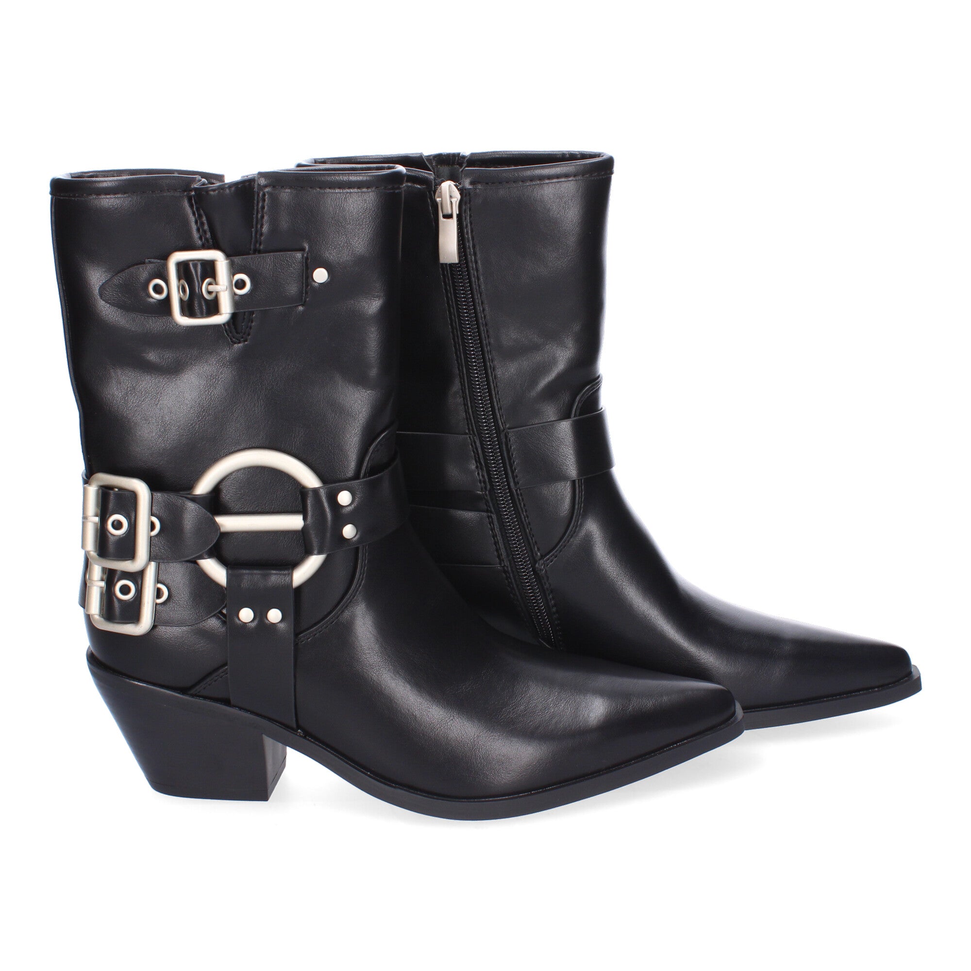 Botines  Moteros De Mujer