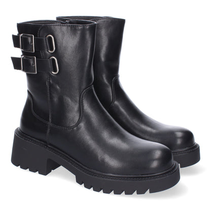 Botin negro con hebillas ISIDORA