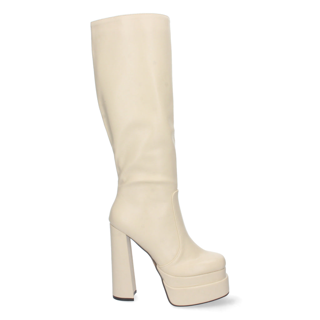 Bota de Tacón Alto y Plataforma para Mujer