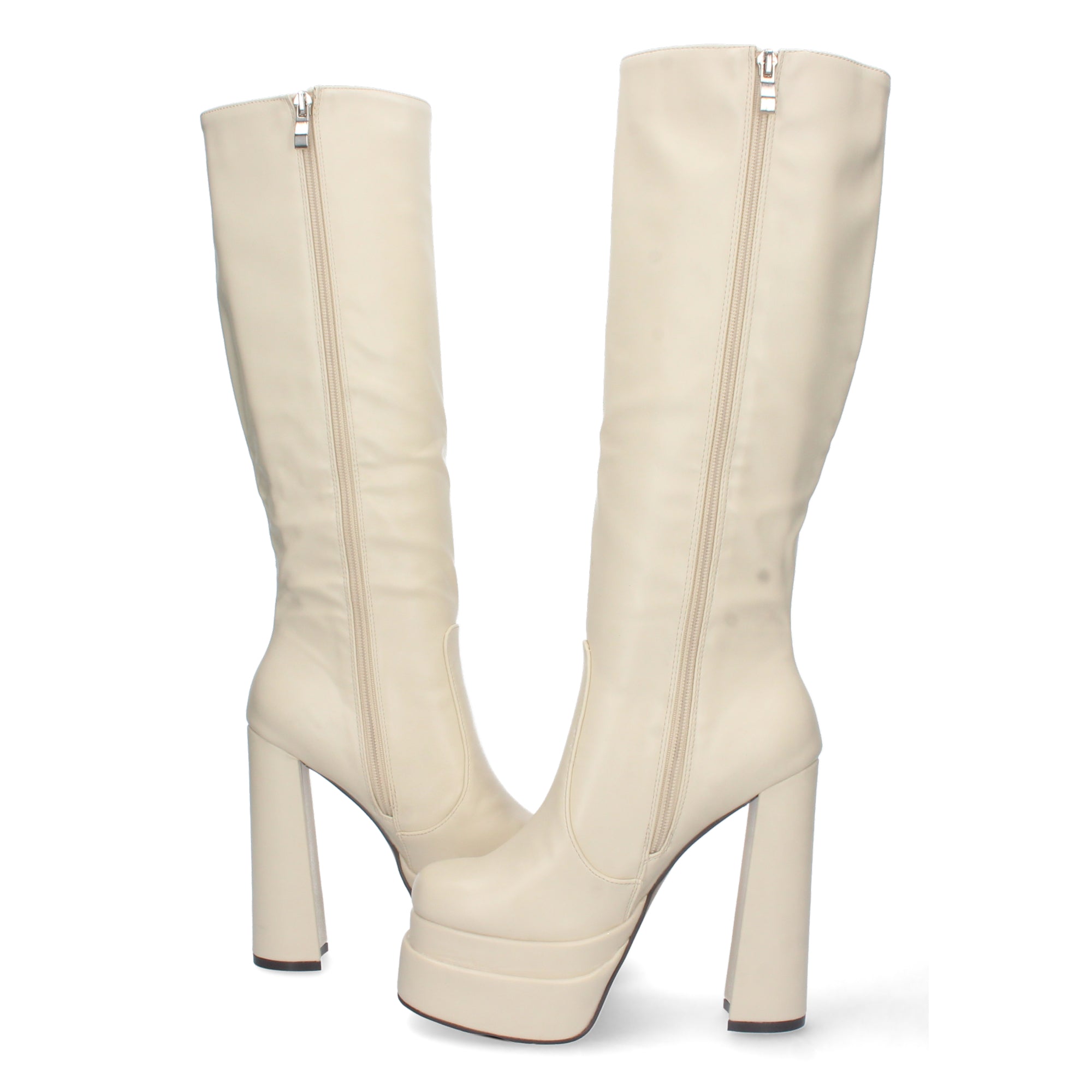 Bota de Tacón Alto y Plataforma para Mujer