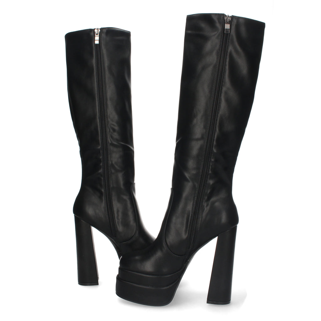 Bota de Tacón Alto y Plataforma para Mujer