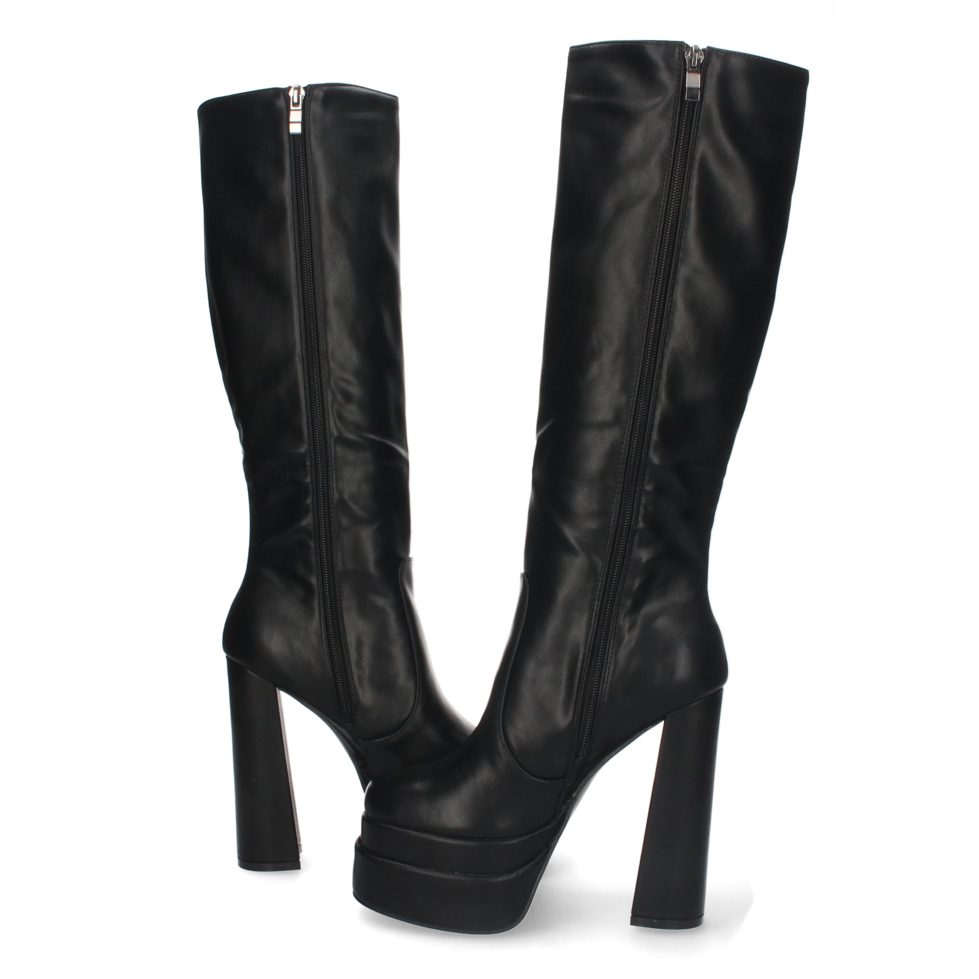 Bota de Tacón Alto y Plataforma para Mujer