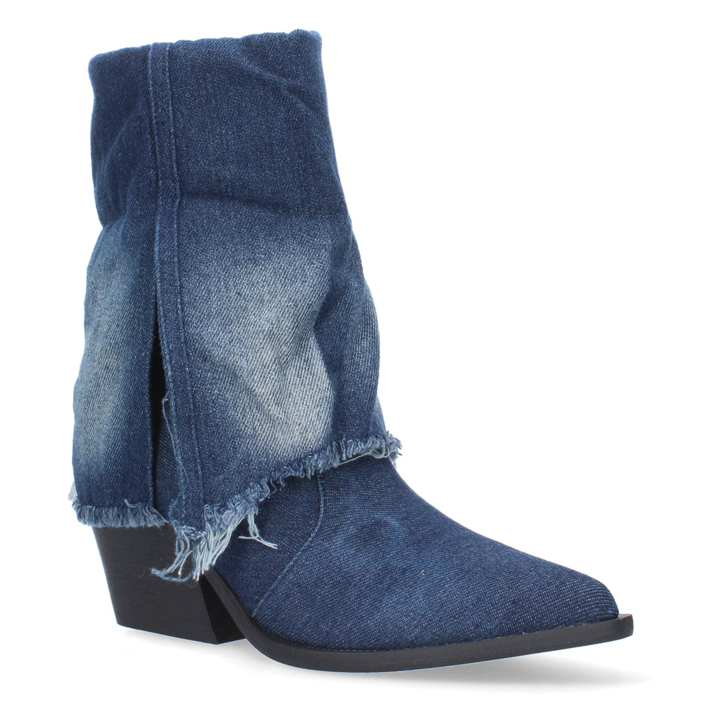 Botín Vaquero De Tacón Para Mujer